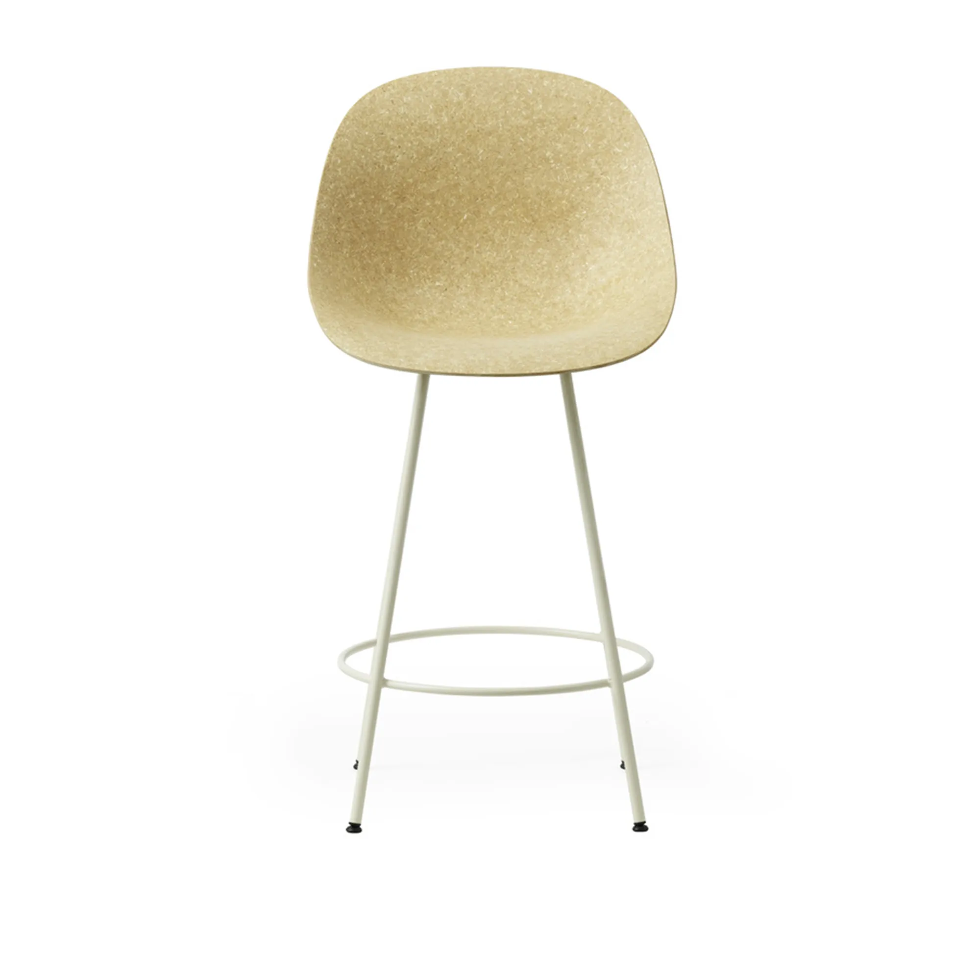 Mat Bar Chair 65 cm Cream Steel - 1