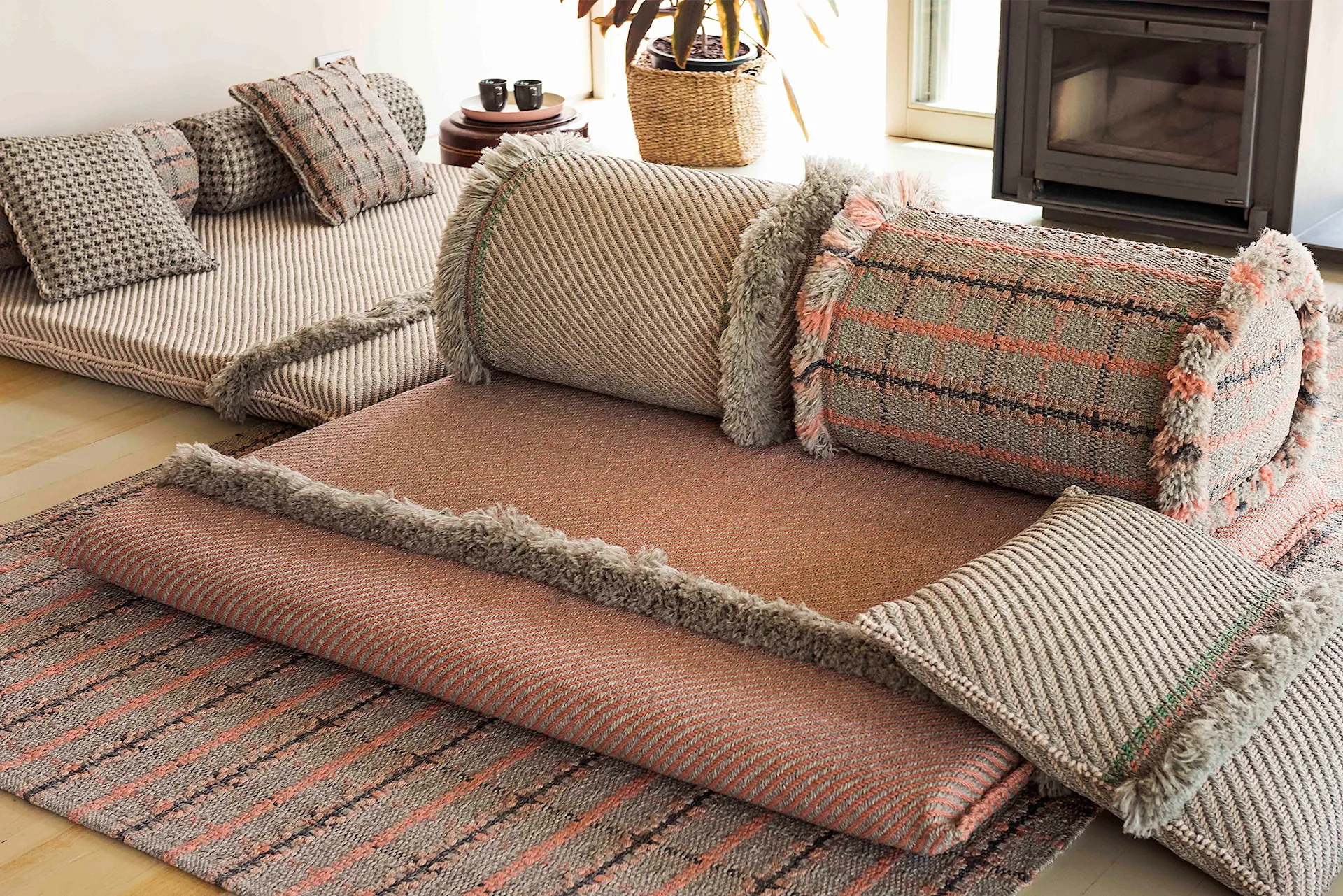 Garden Layers Rug - Tartan Terracotta - GAN - Patricia Urquiola - NO GA