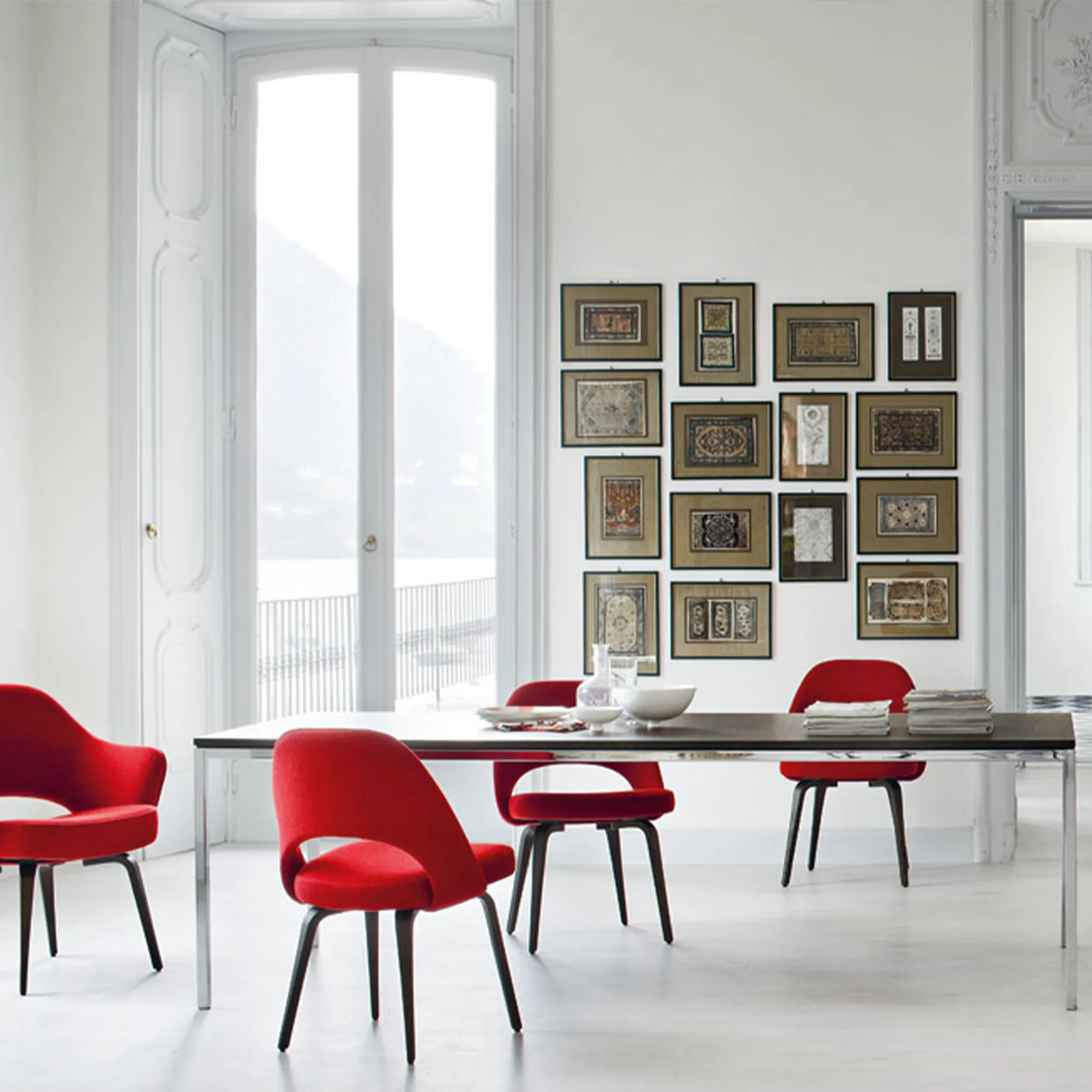 Florence Knoll High Rectangular Table 90 x 200 cm - 2