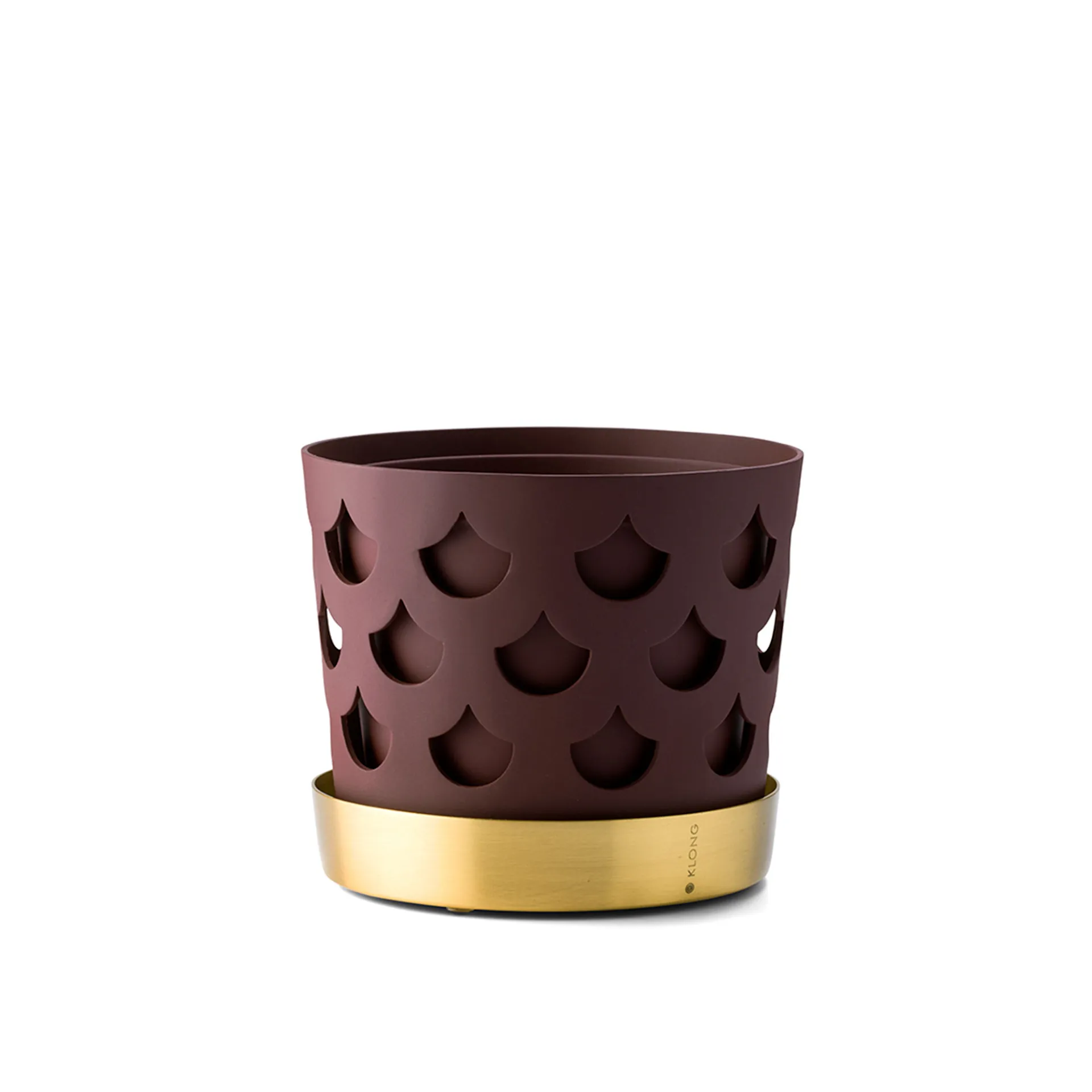 Trio Flower Pot Drop - Dark Red - Klong - NO GA