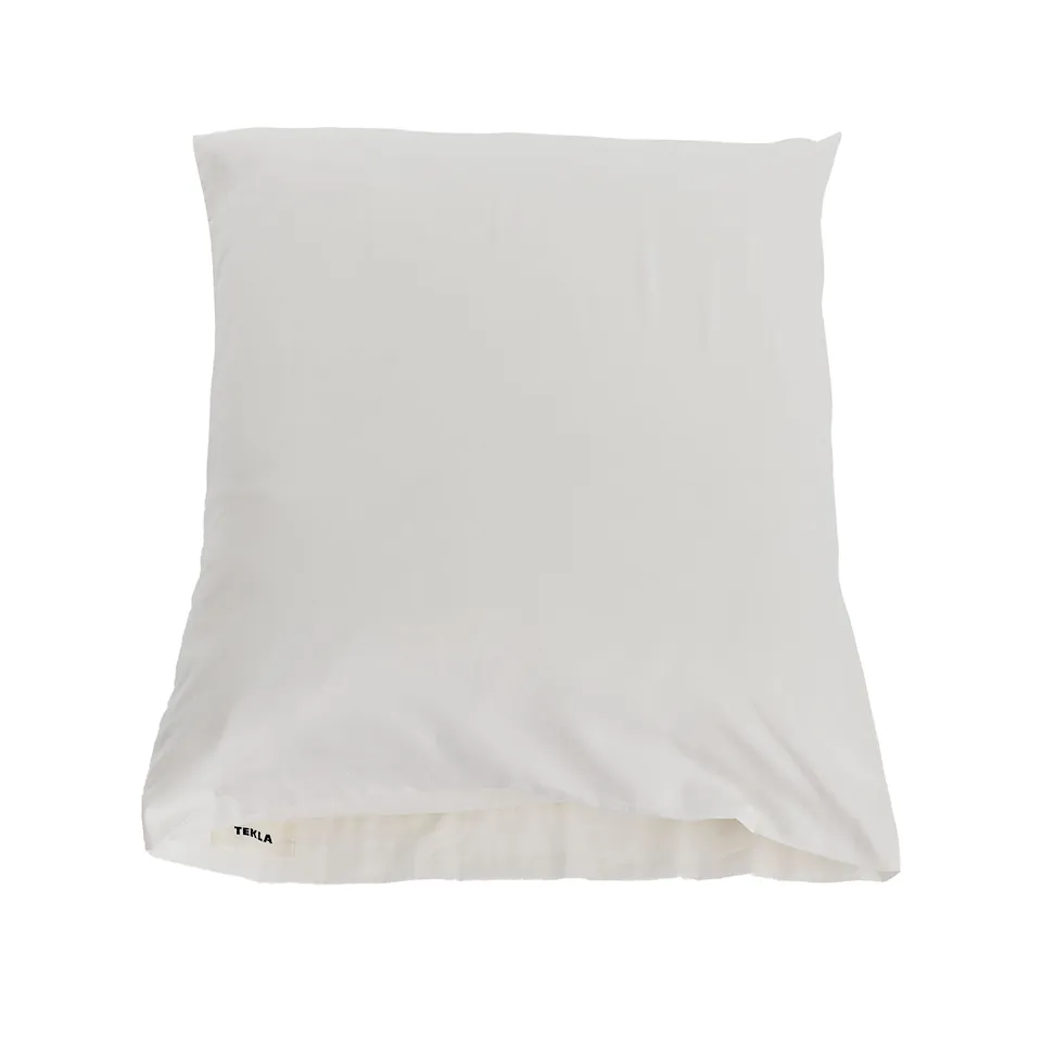 Cotton Sateen Pillow Shams Solid Cloud White