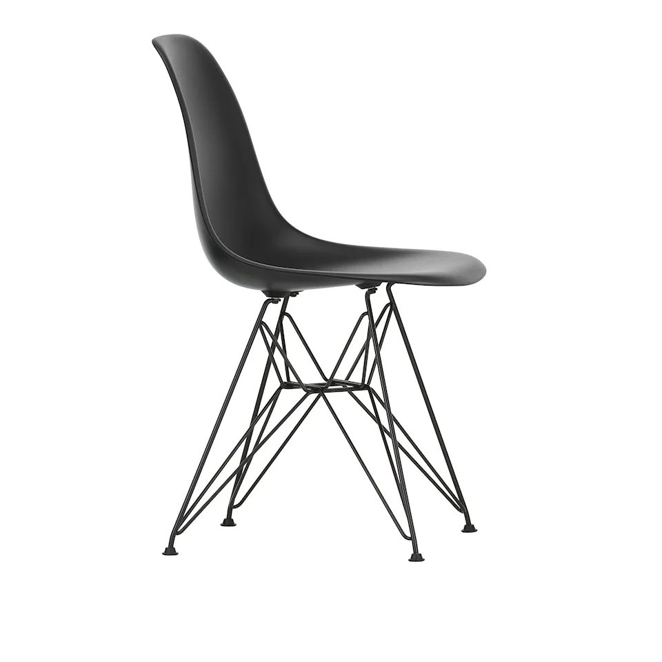 Eames RE Plastic RE Plastic Chair DSR - 12 Deep Black - Basic Dark Base