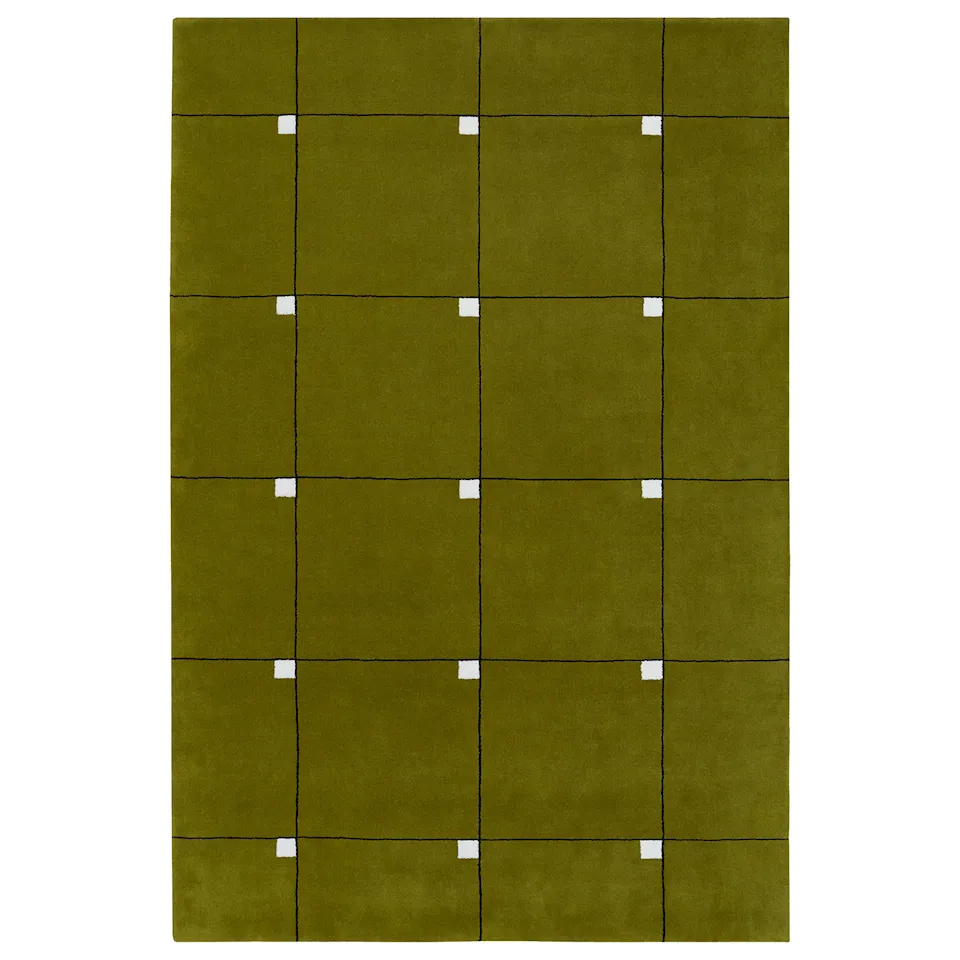 Modern Milano Green Wool Rug