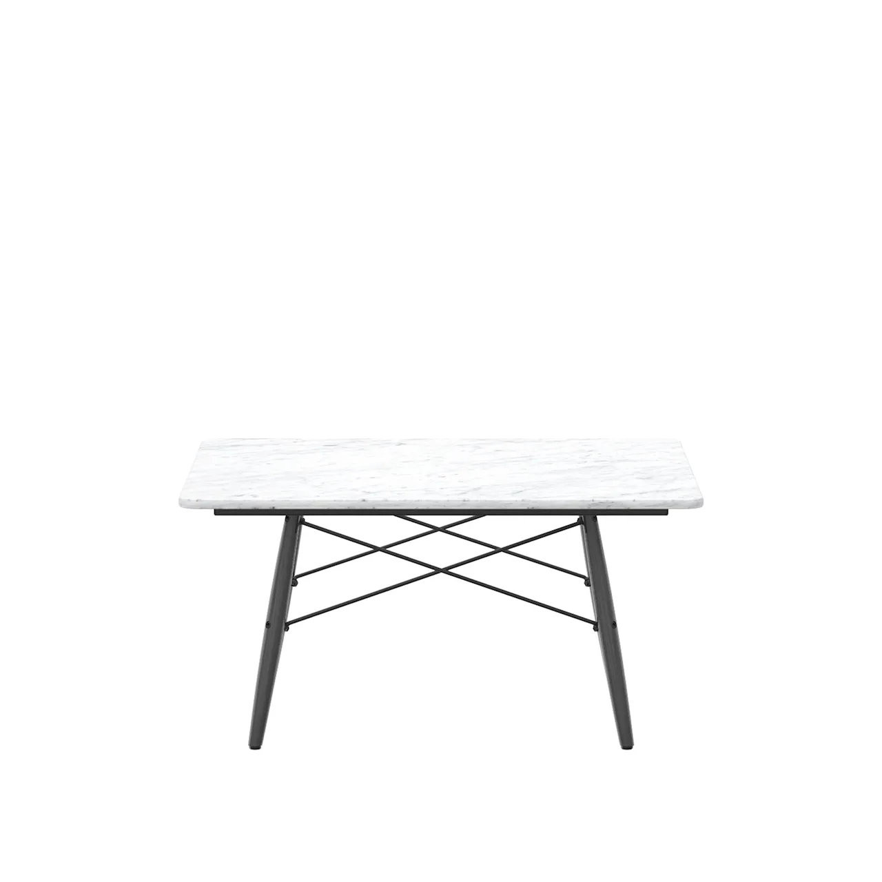 Eames RE Plastic Coffee Table - Square, White Marble