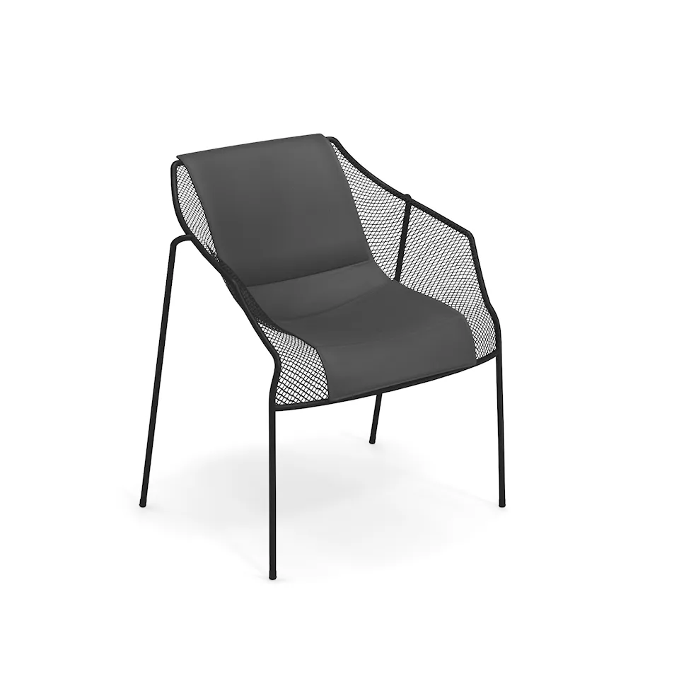 Heaven Armchair, Black, Cushion: Dark Grey