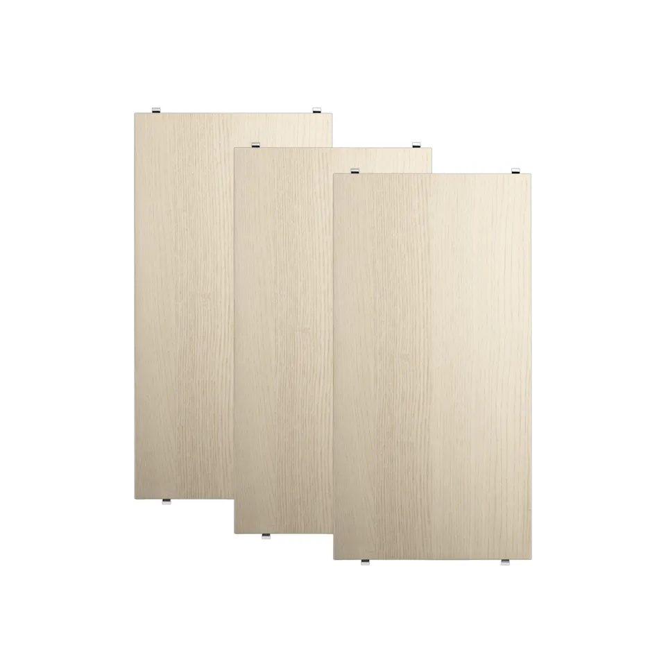 Shelf 58x30cm 3-pack ash