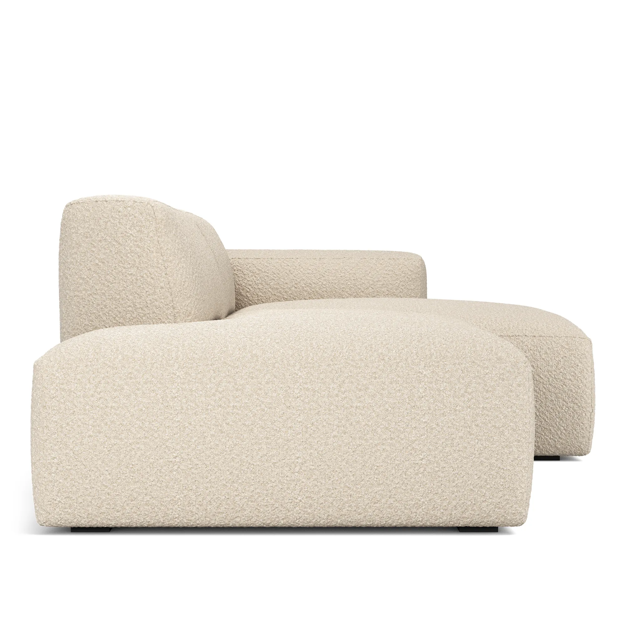 Brick 2-Seater Chaise Lounge Open End Left - 3