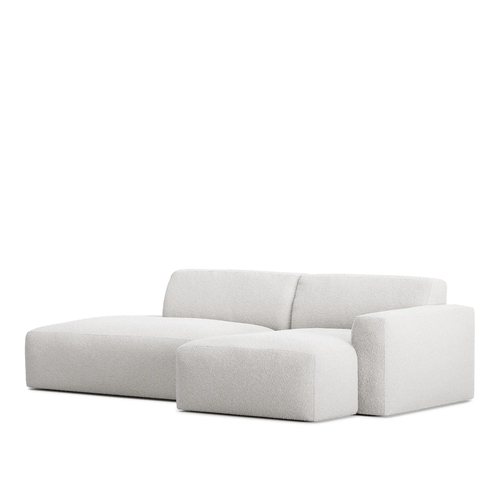 Brick 2-Seater Chaise Lounge Open End Left - NO GA - NO GA