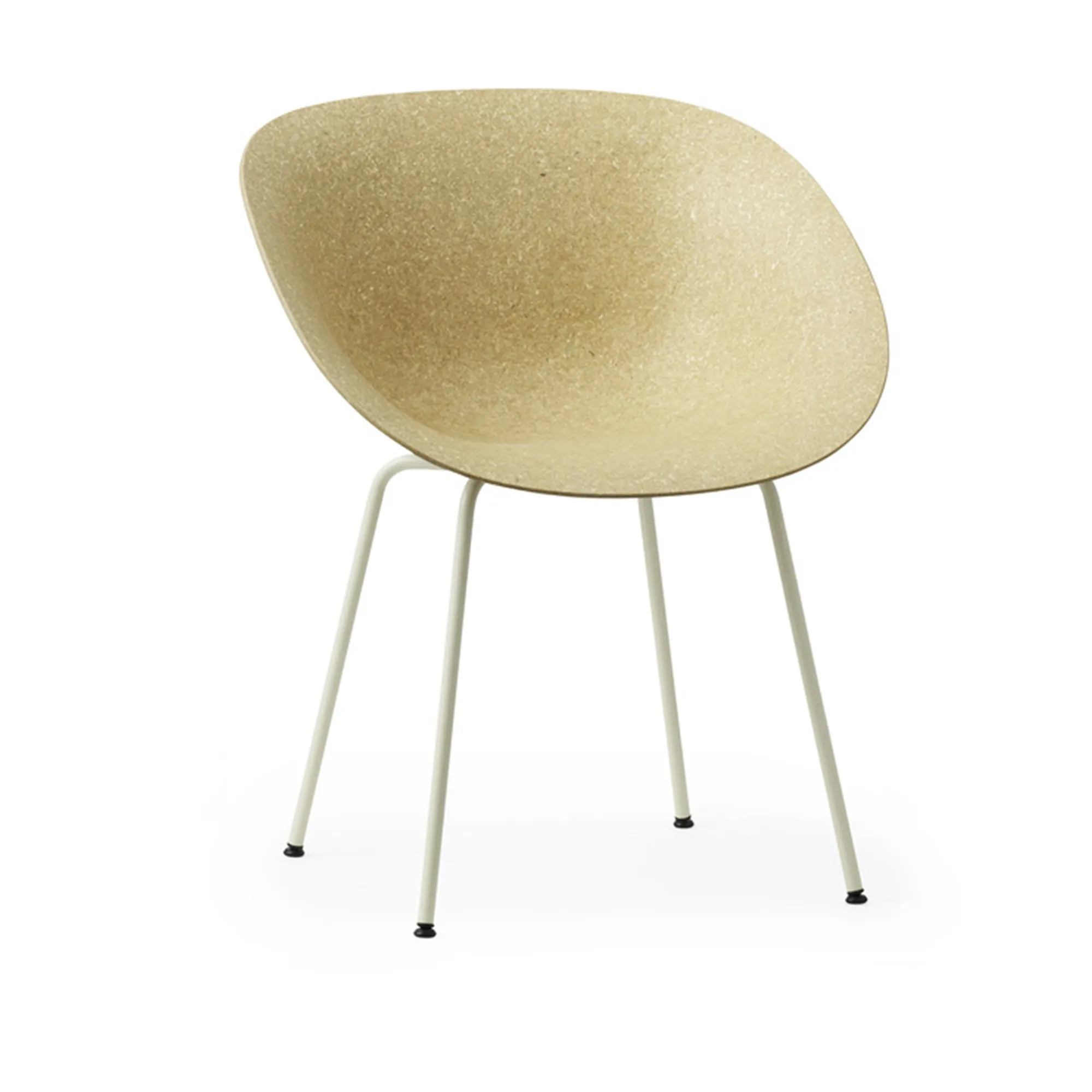 Mat Armchair Cream Steel - 7