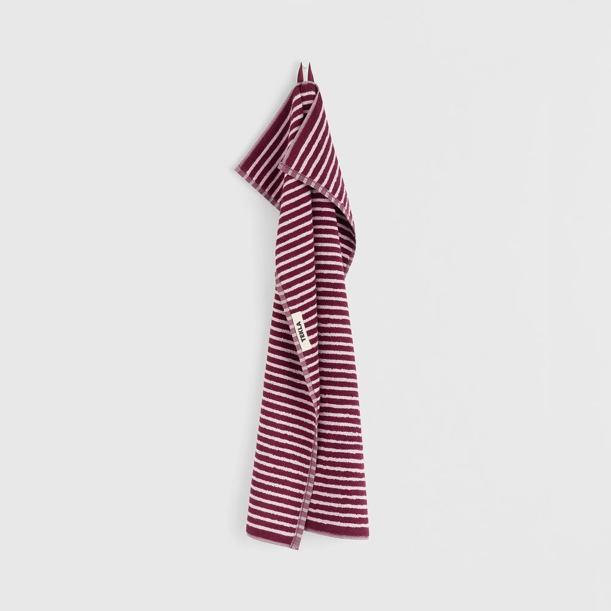 Terry Red & Rose Stripes Towel - 7