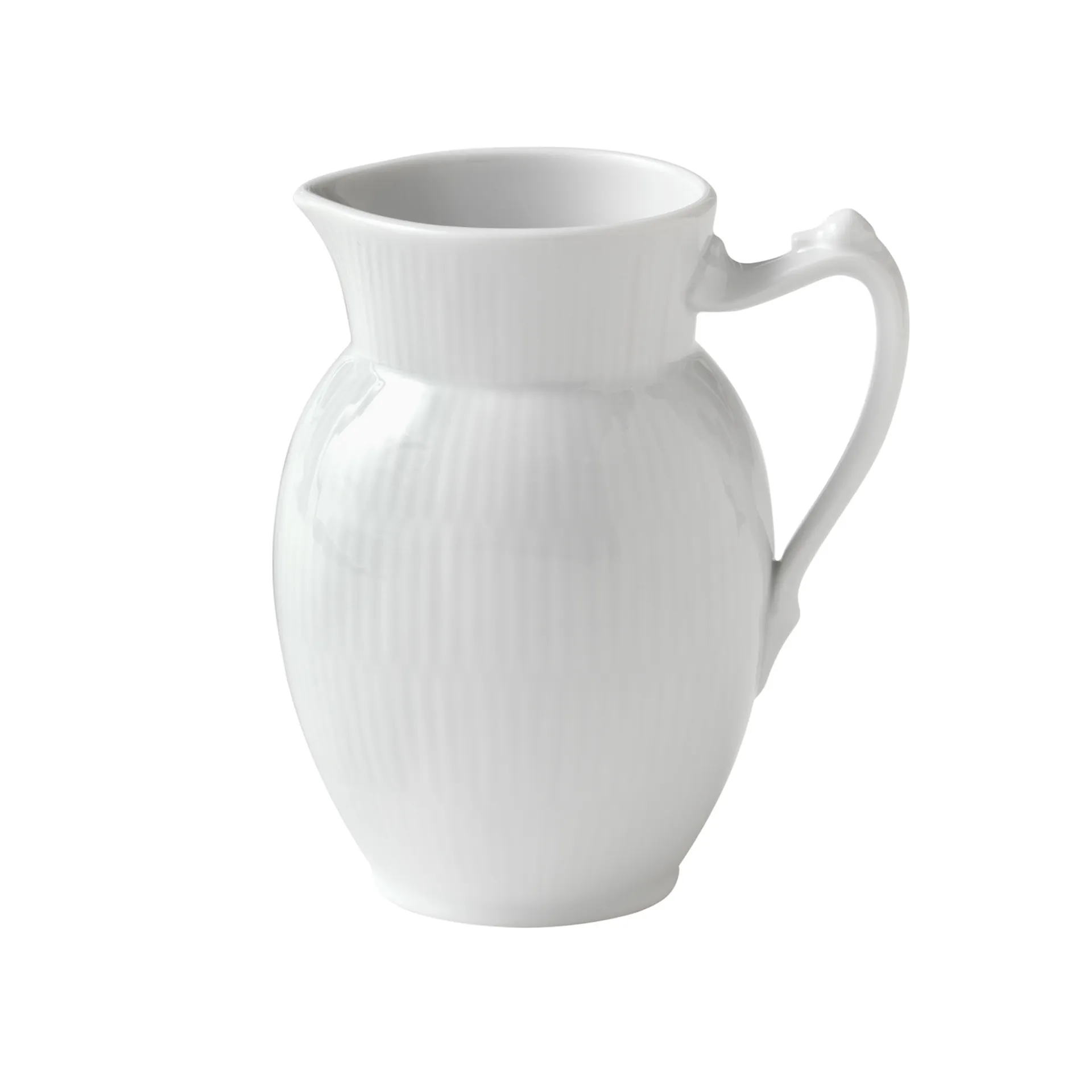 White Fluted Jug 38 cl - Royal Copenhagen - NO GA