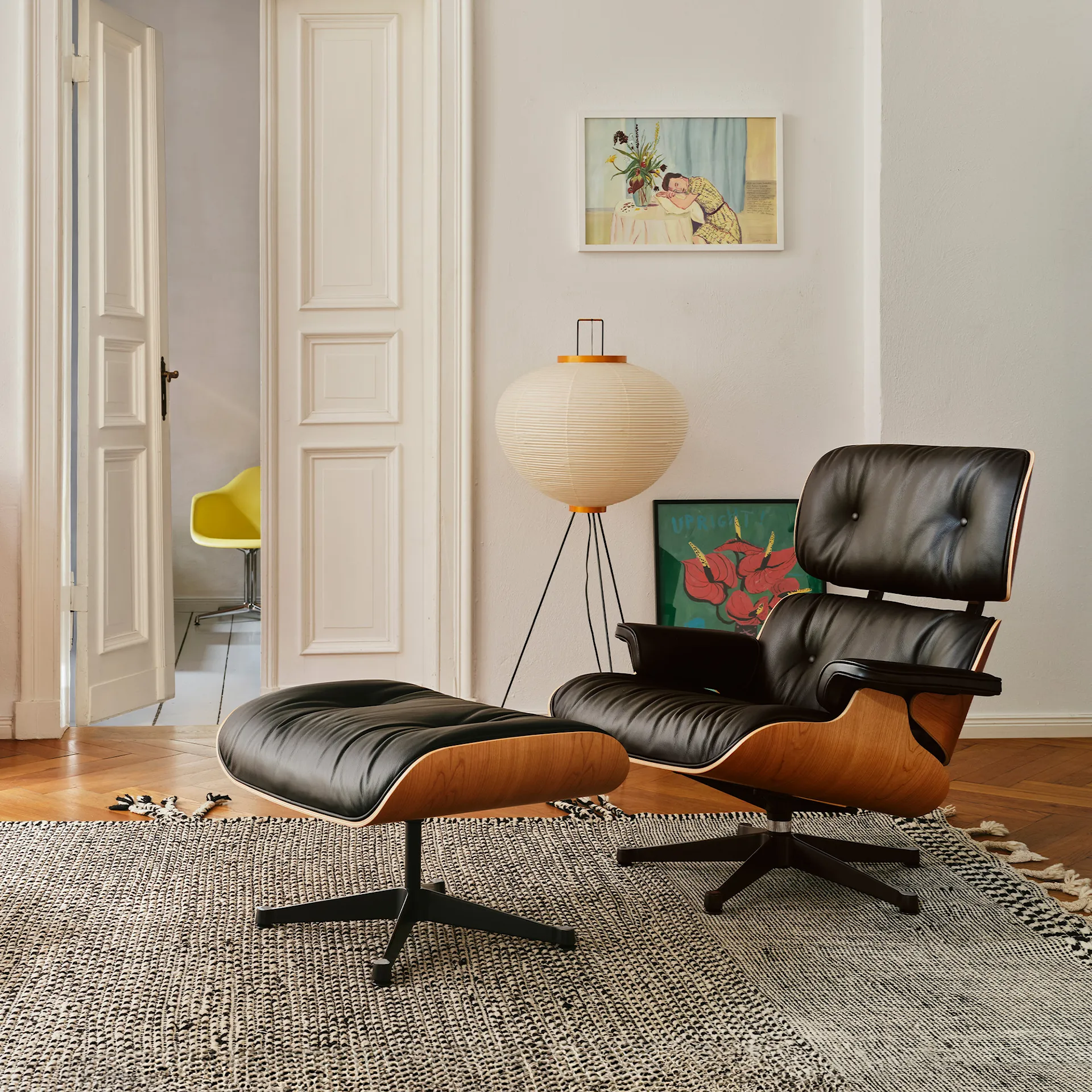 Eames Lounge Chair & Ottoman Santos Palisander Polished Base - Vitra - Charles & Ray Eames - NO GA