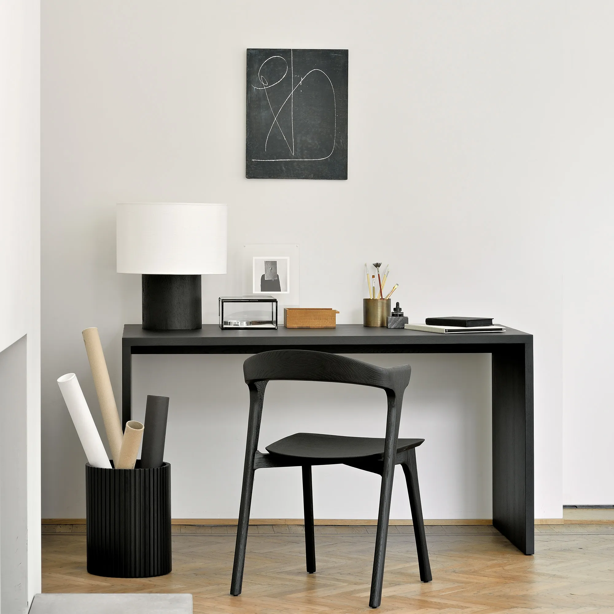 U Desk Black Oak - 2