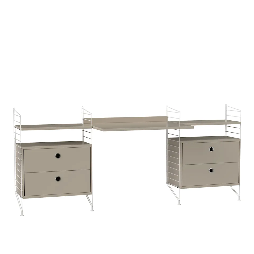 Office shelving system C beige/white