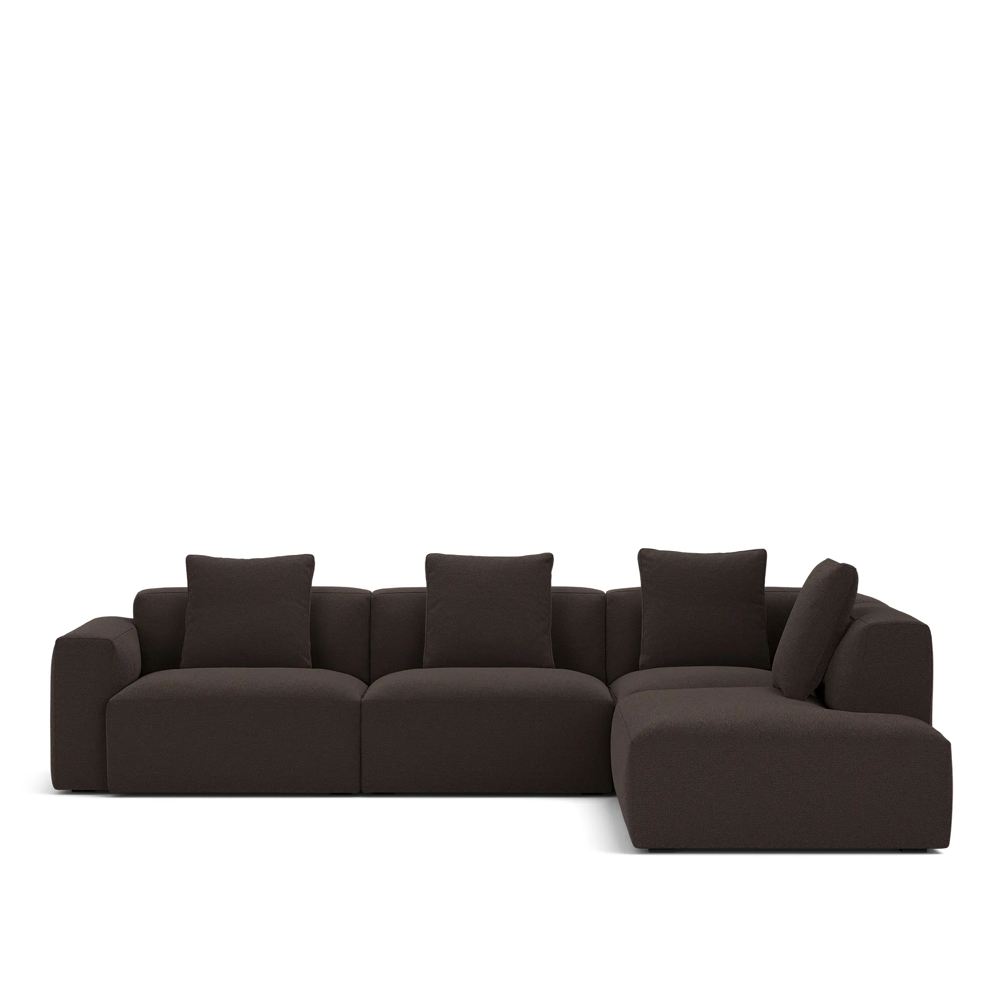 Brick 4-Seater Corner Open End Right - 10