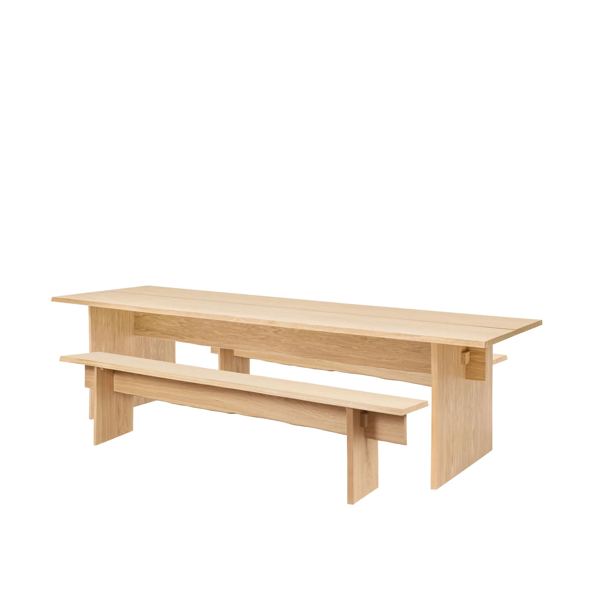 Bookmatch Table 220 cm + Benches - 1