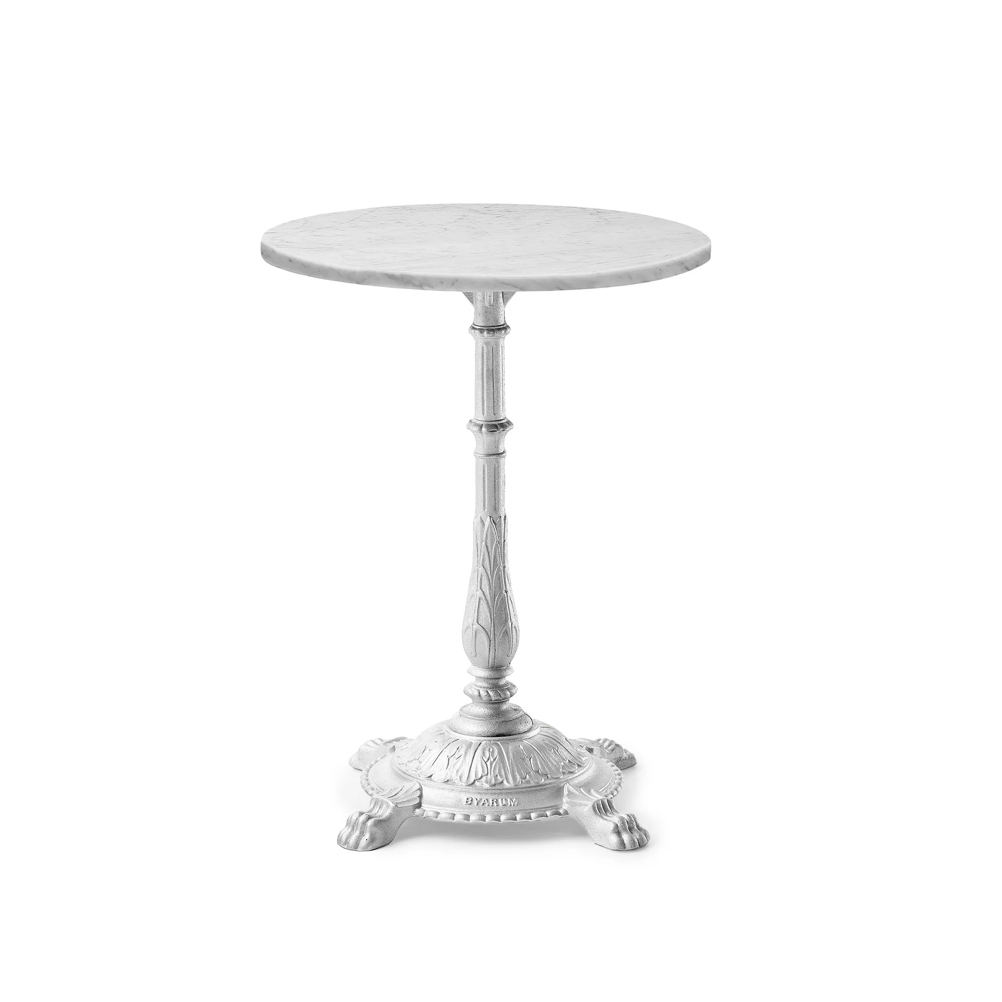 Classic Café Table White Carrara Marble - 1