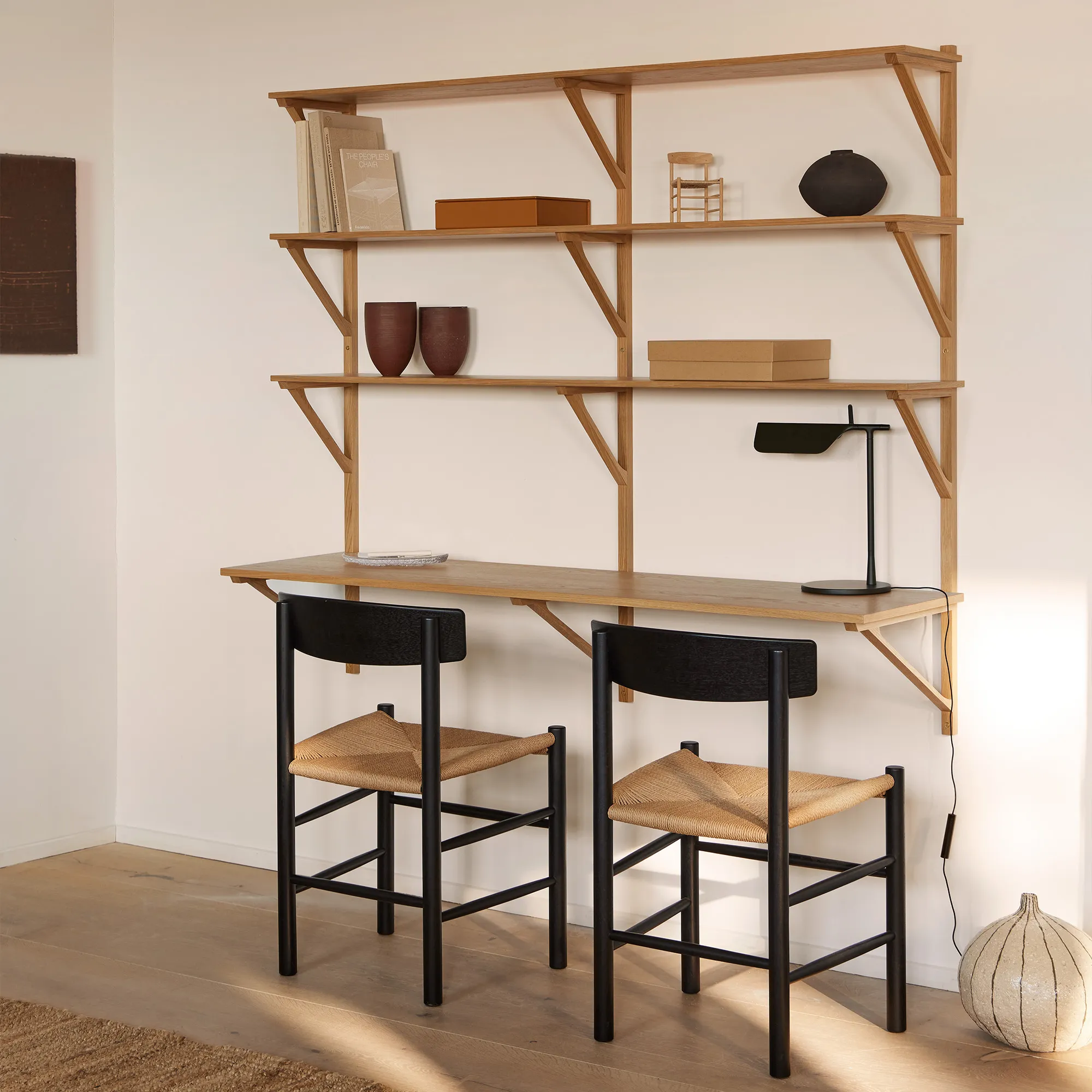 BM29 Shelf 78 cm 3 Shelves & Desk - 9
