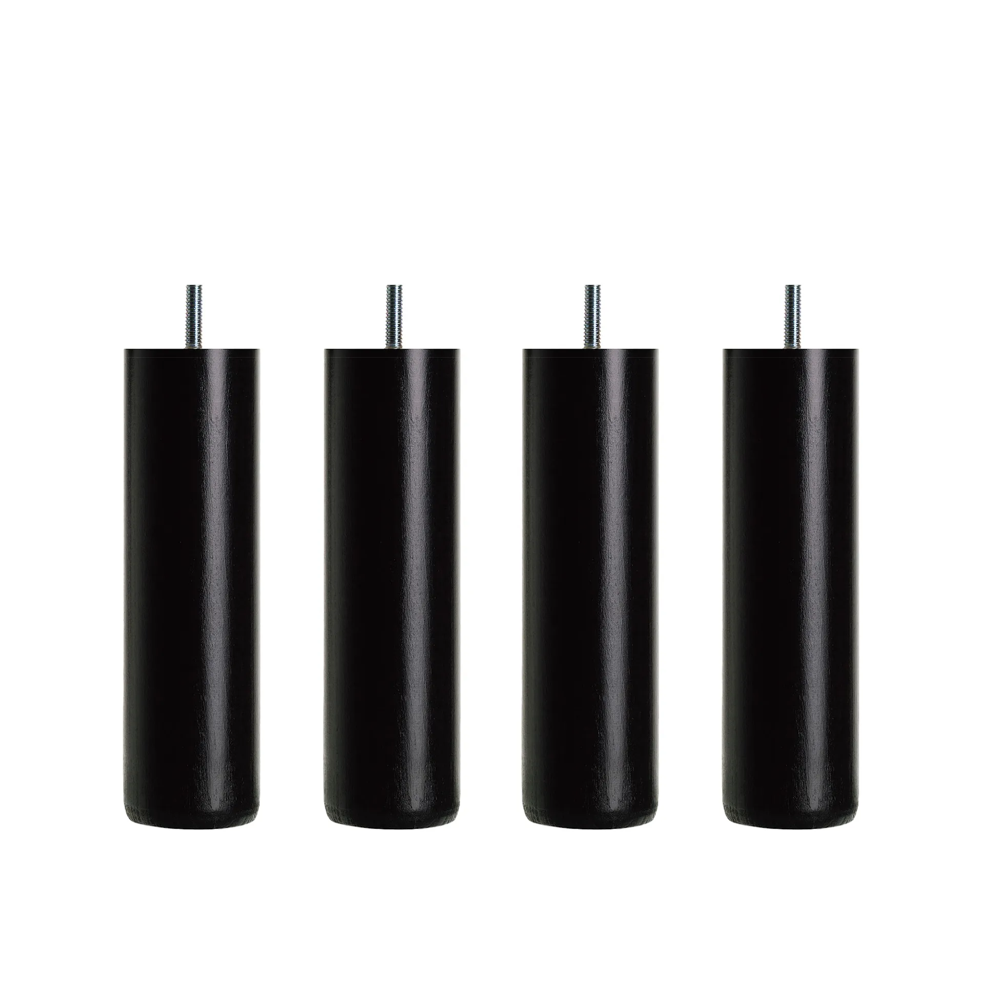 DUX Bed legs Round Black 4-pack - DUX - NO GA