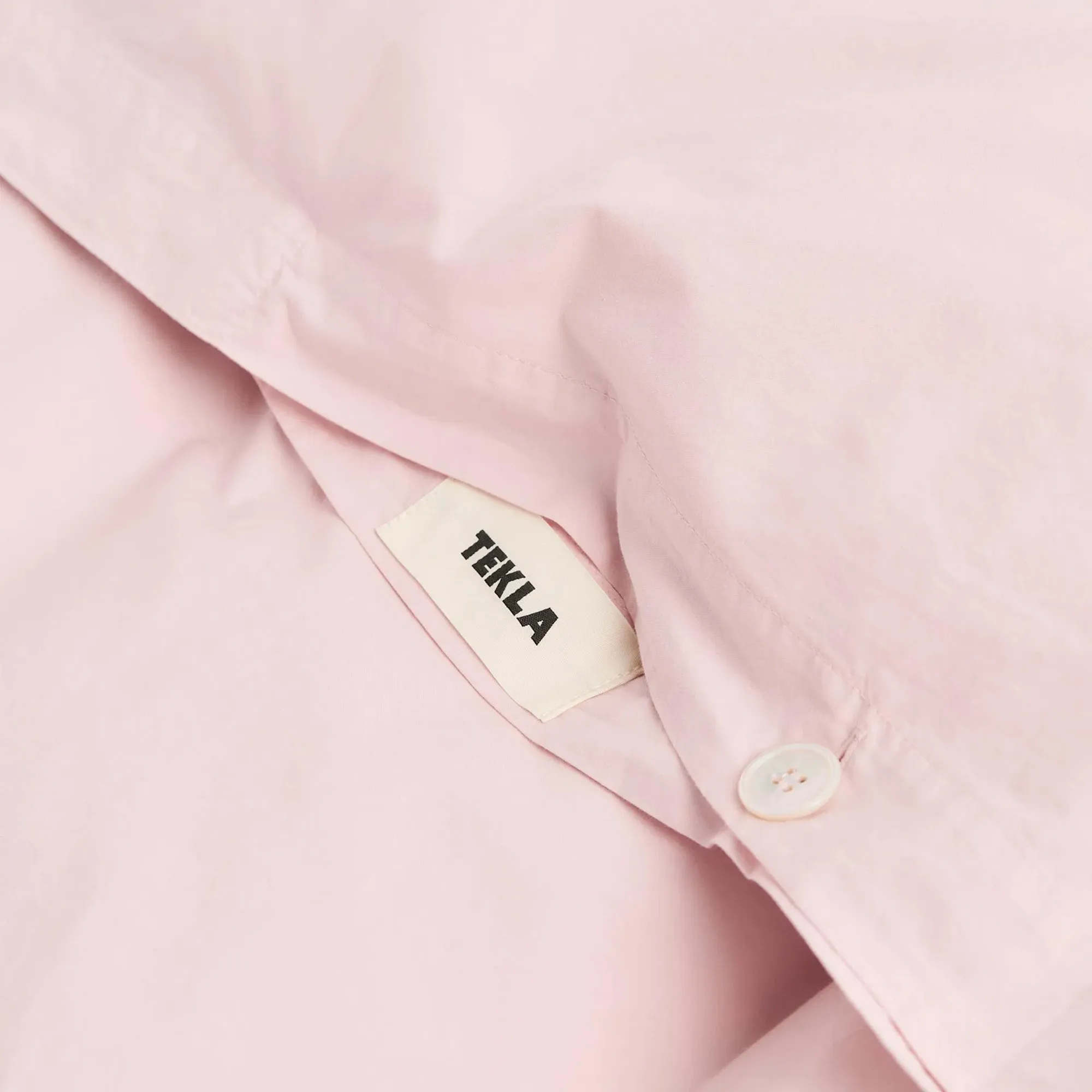 Percale Solid Petal Pink Duvet Cover - 3
