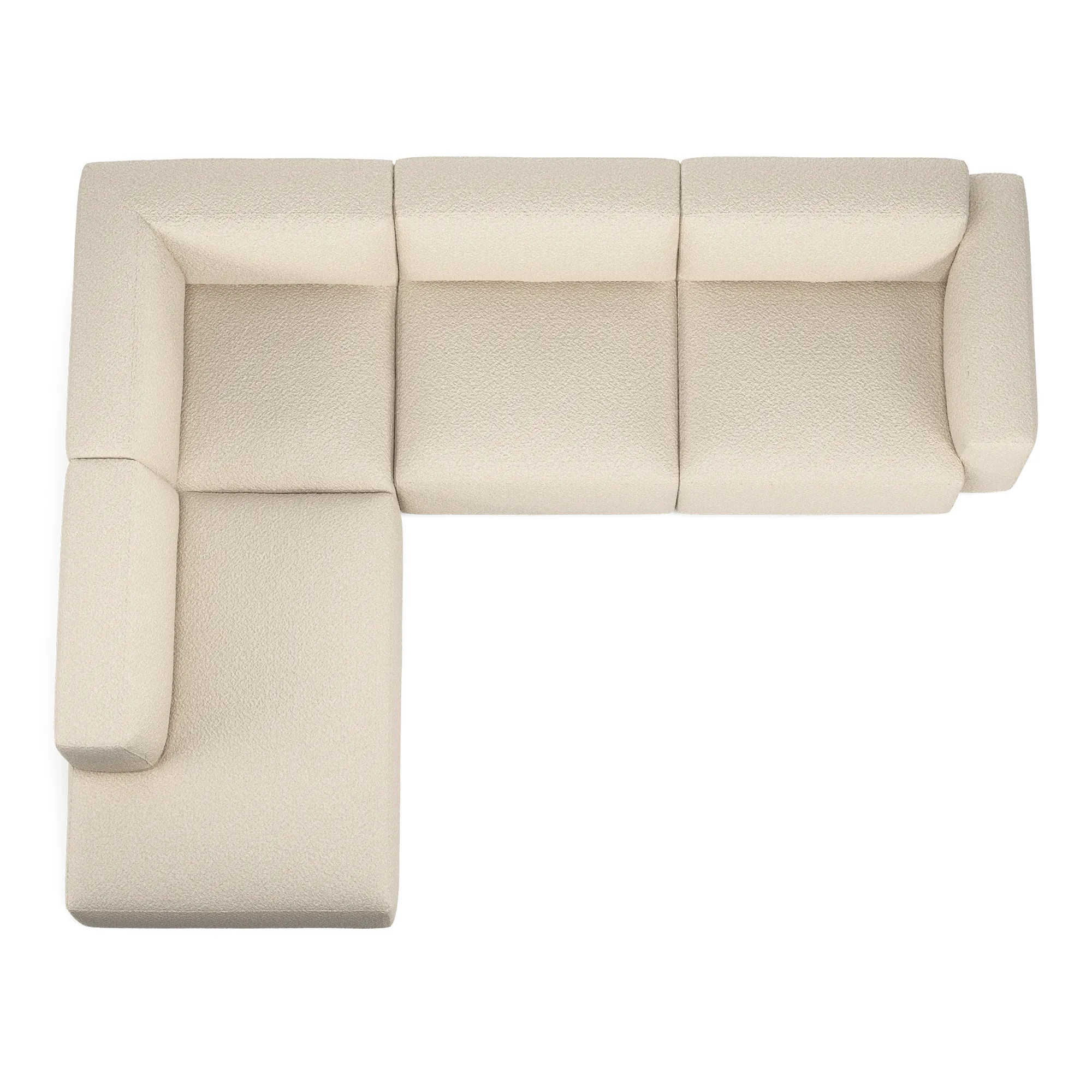 Brick 4-Seater Corner Open End Left - 8