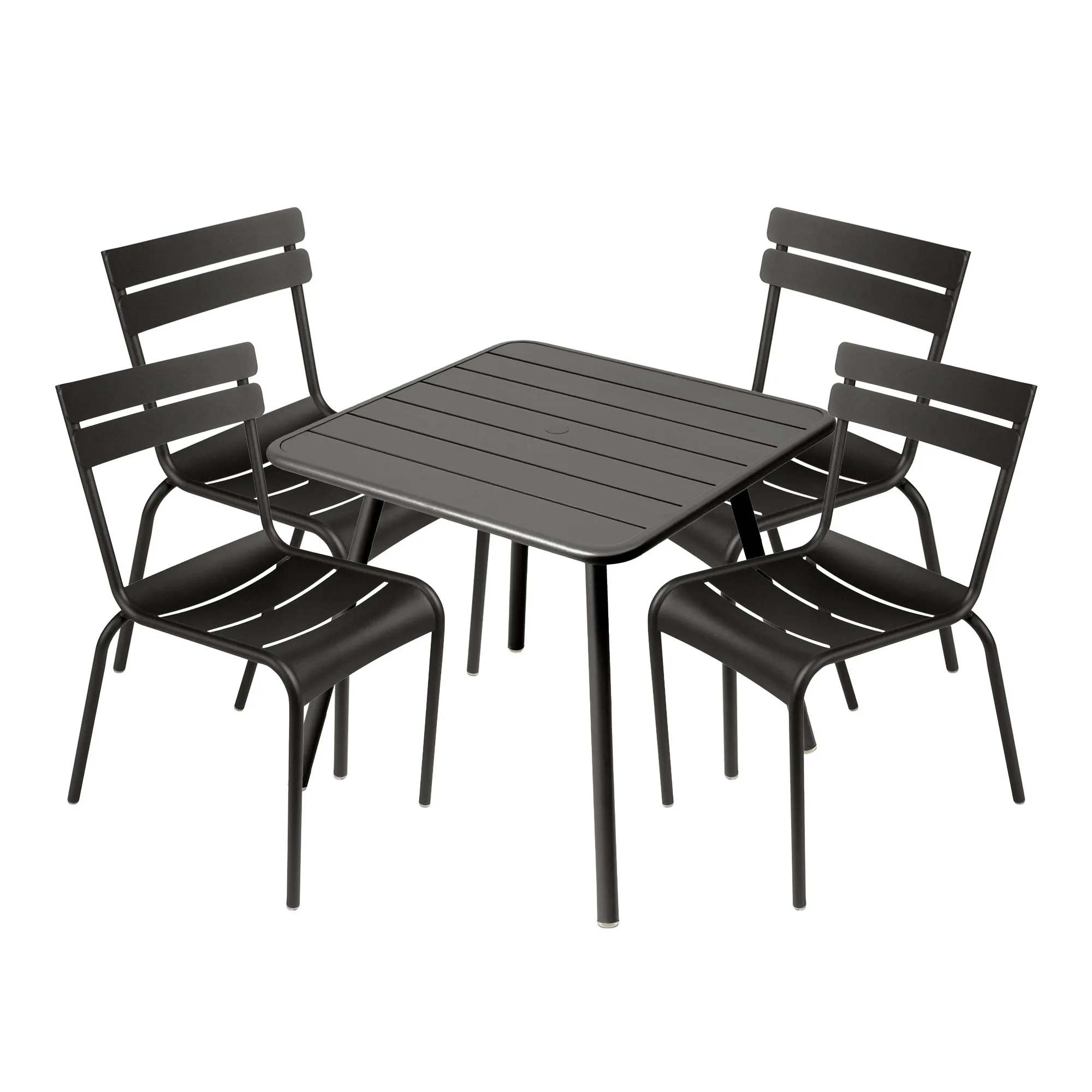 Luxembourg dining set four-legged table & 4 chairs - 1