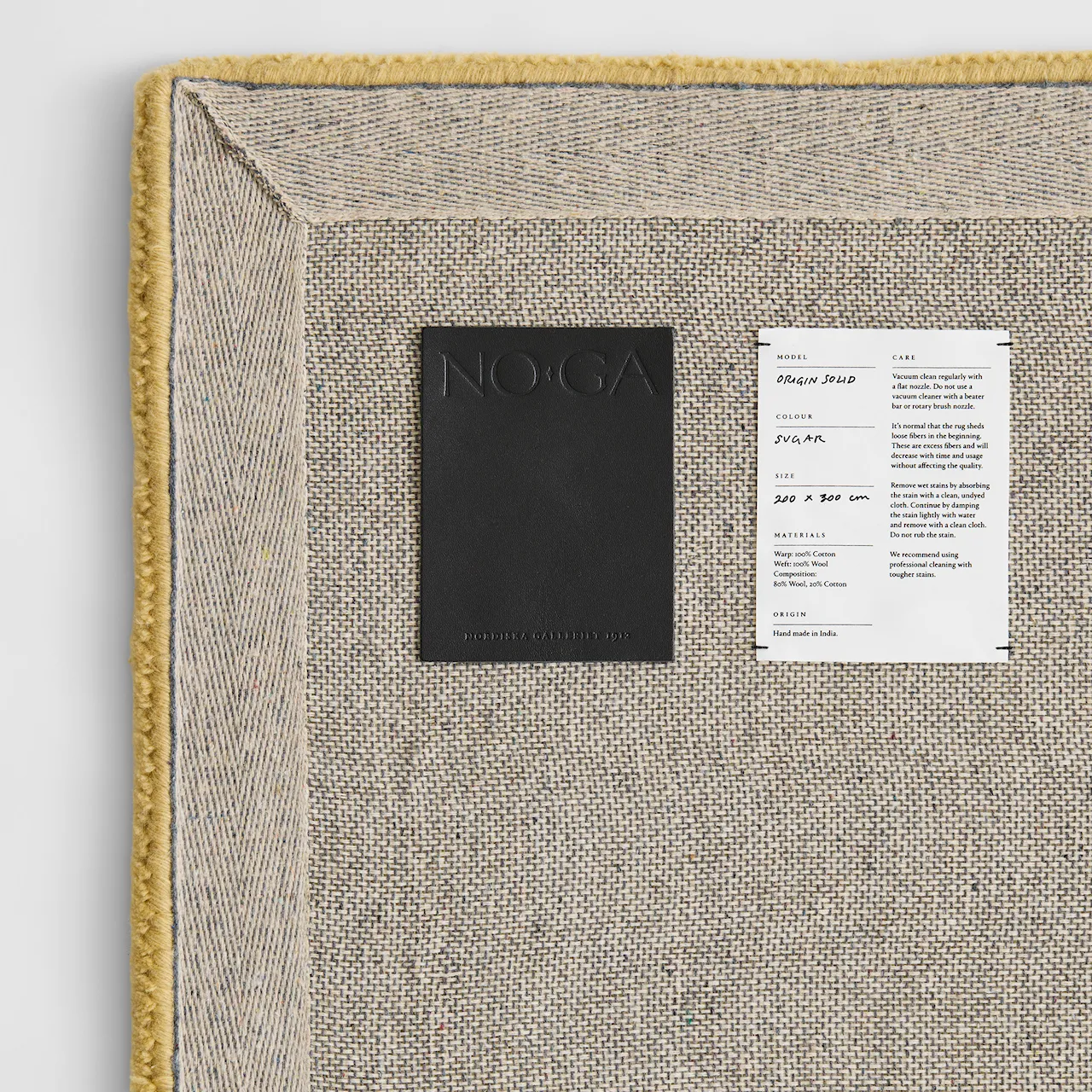 Origin Solid Sugar Wool Rug