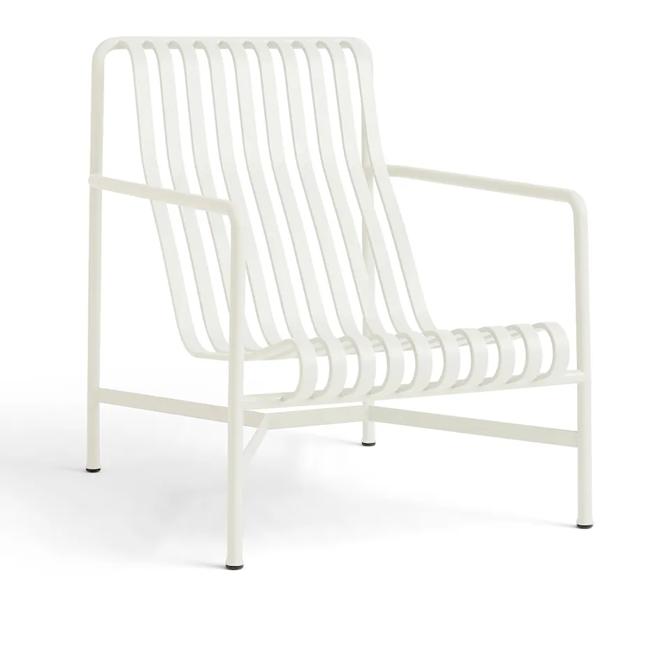 Palisade høj loungestol - Creme White