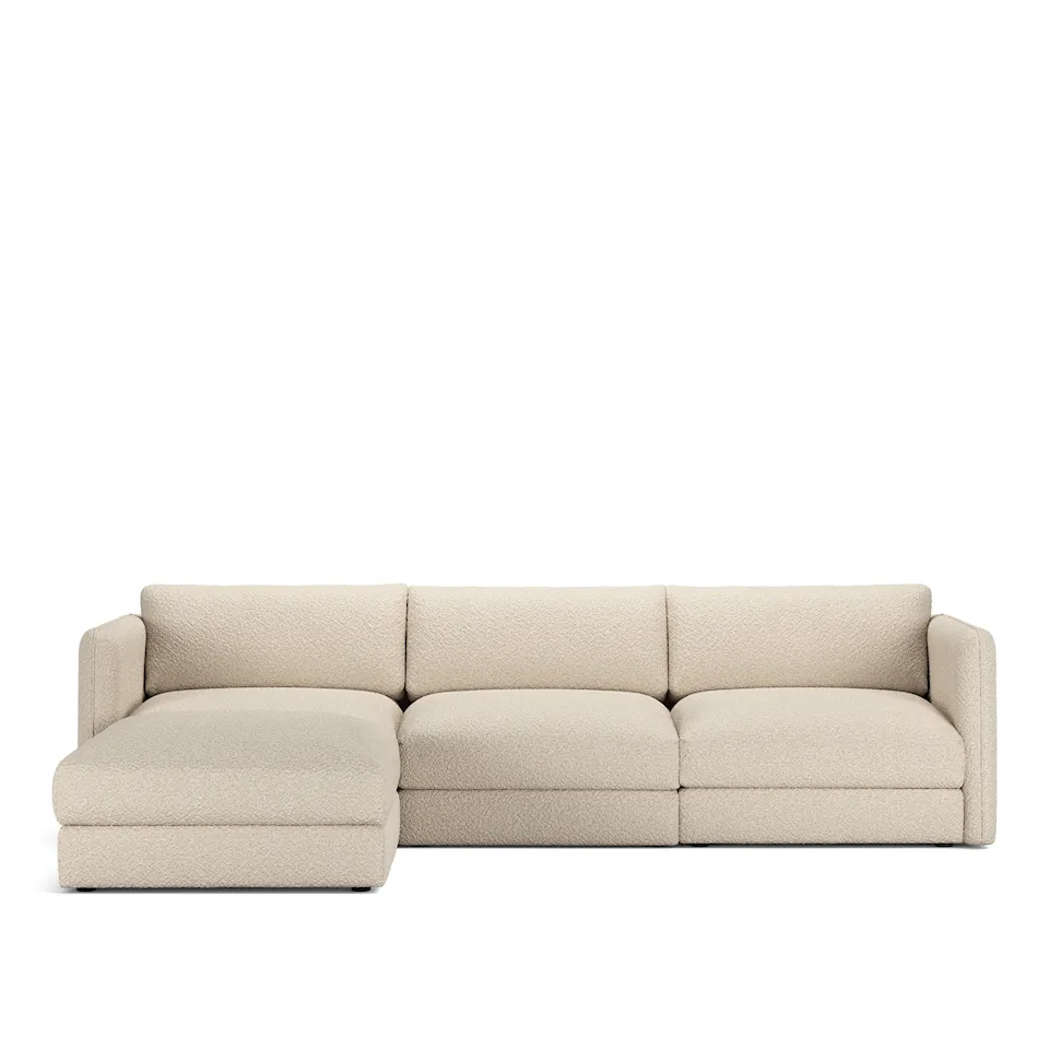 Pavarotti 03 3-personers sofa med fodskammel