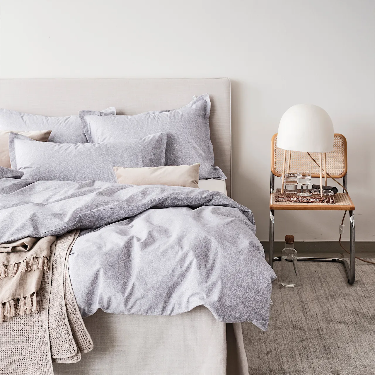 Alexandra Headboard Linen Ivory