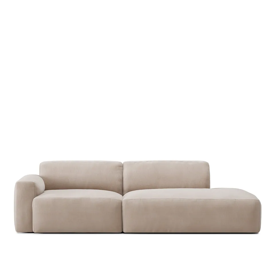 Brick 2-Seater Open End Right - Shadow Beige