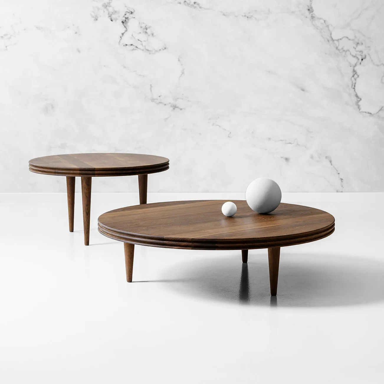 Groove salontafel 60 cm walnoot - 4