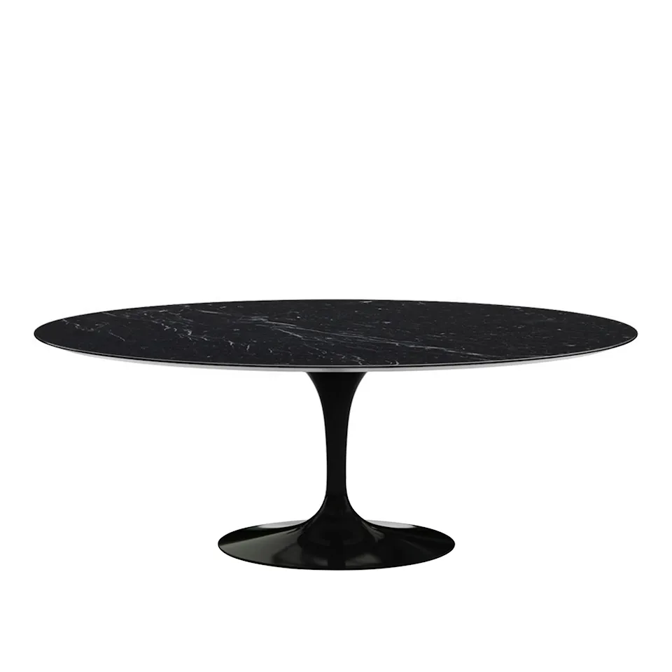 Saarinen Oval ruokapöytä 198 cm Black