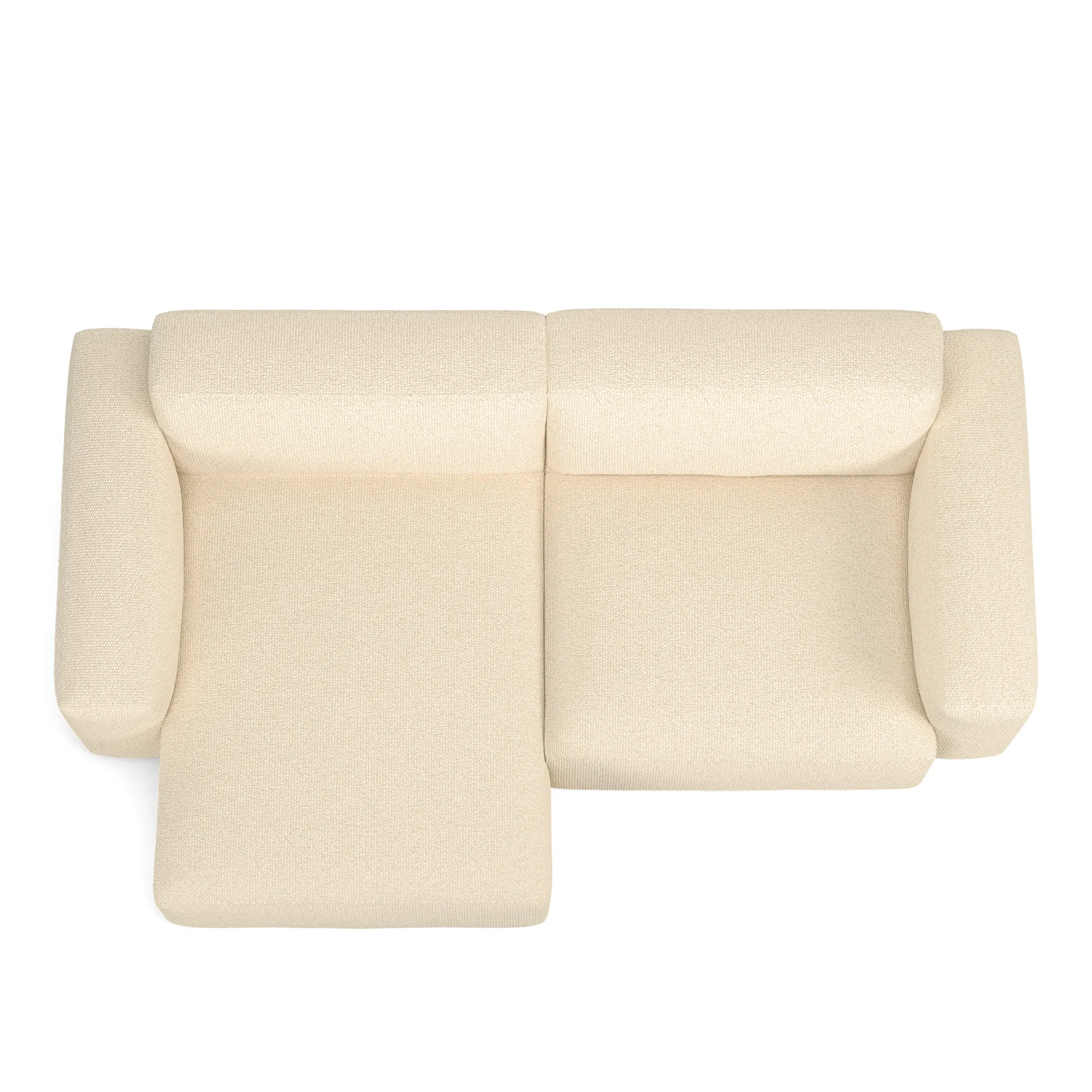 Brick 2-Seater Chaise Lounge Left - 8