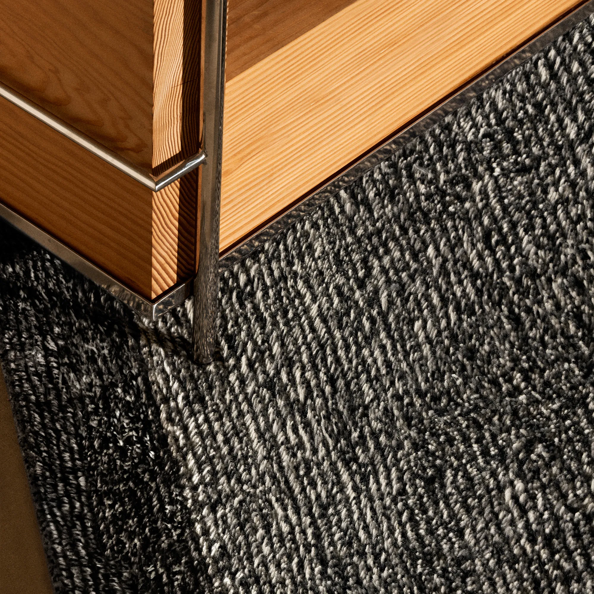 Ryya 02 Black & White Rya Rug - 6