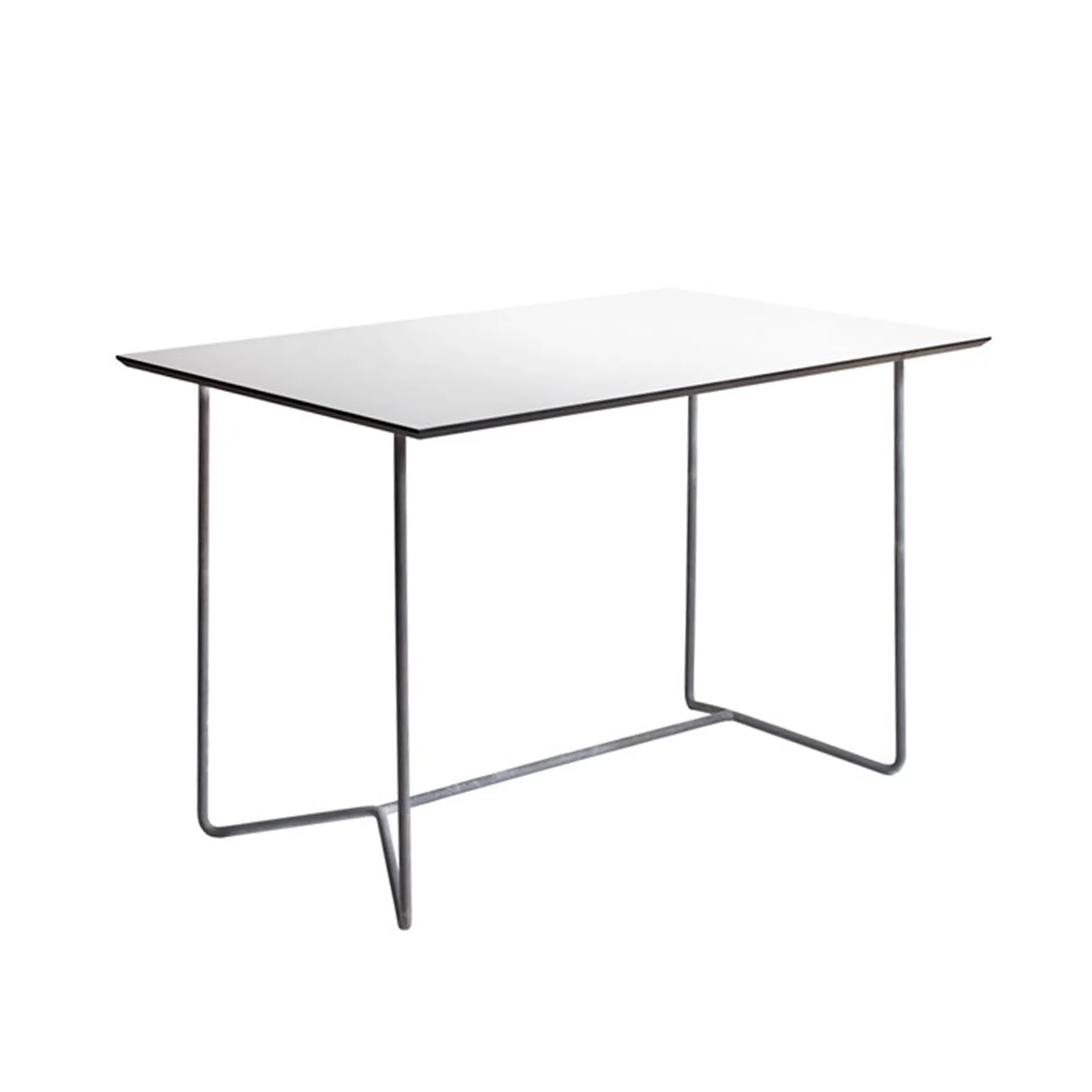 Hight Tech table 110cm white laminate - Grythyttan Stålmöbler - Nils Strinning - NO GA