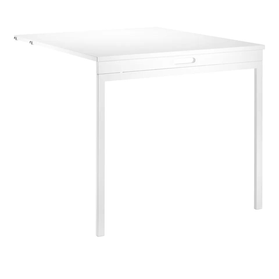 String Folding Table White/White