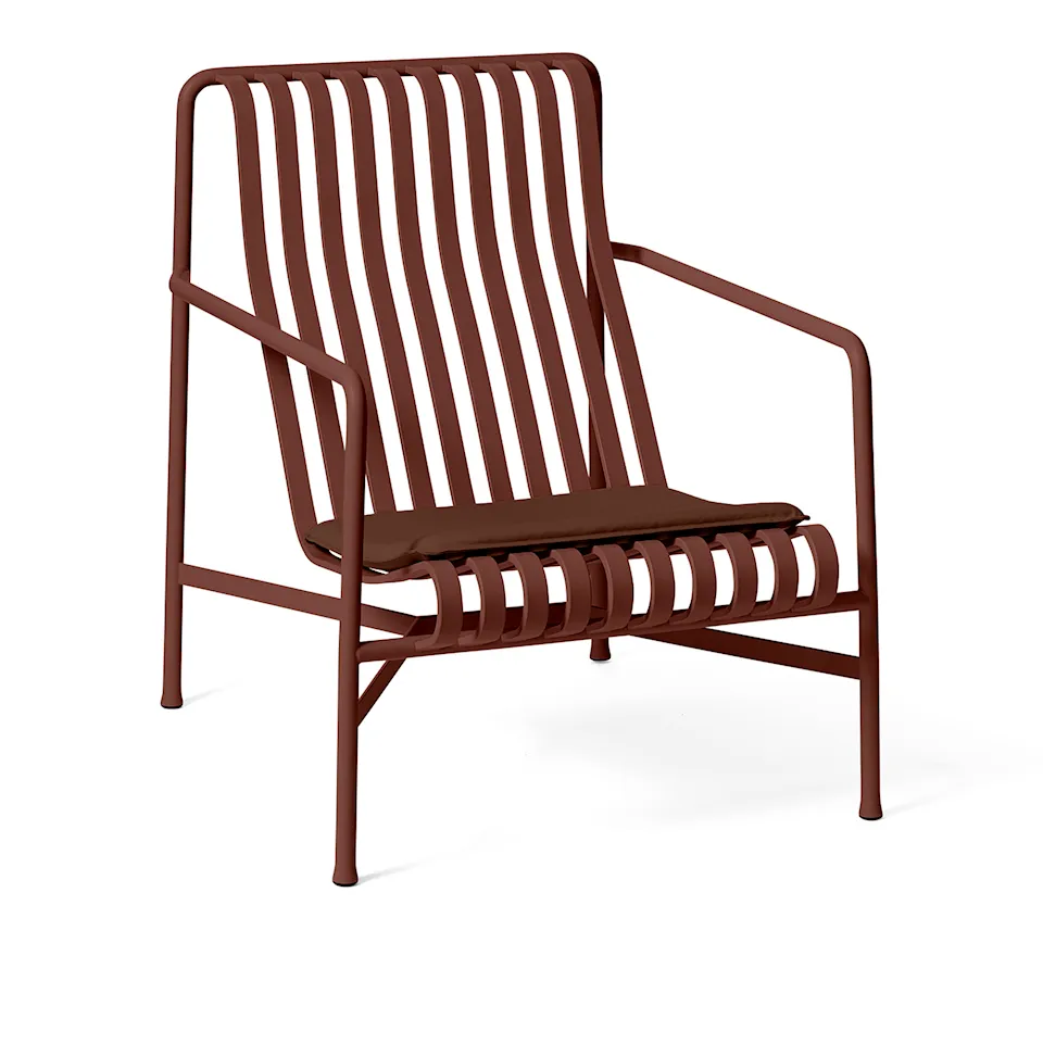 Palissade high lounge chair - Iron Red