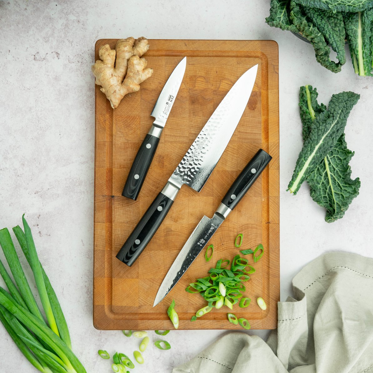 Yaxell Zen Set 3-Part Chef 20 cm, Utility knife 15 cm, Paring knife 10 cm