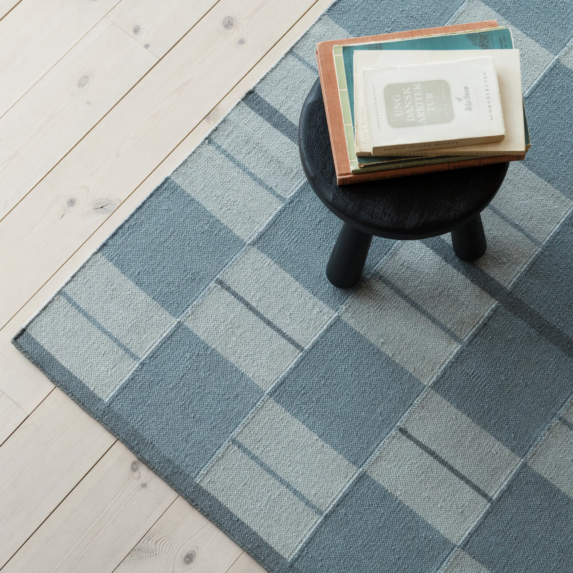 Båstad Blue Wool Rug - 4