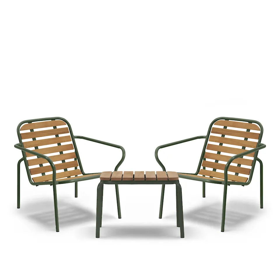 Vig Robinia outdoor table & Vig Robinia outdoor armchair 2 pcs