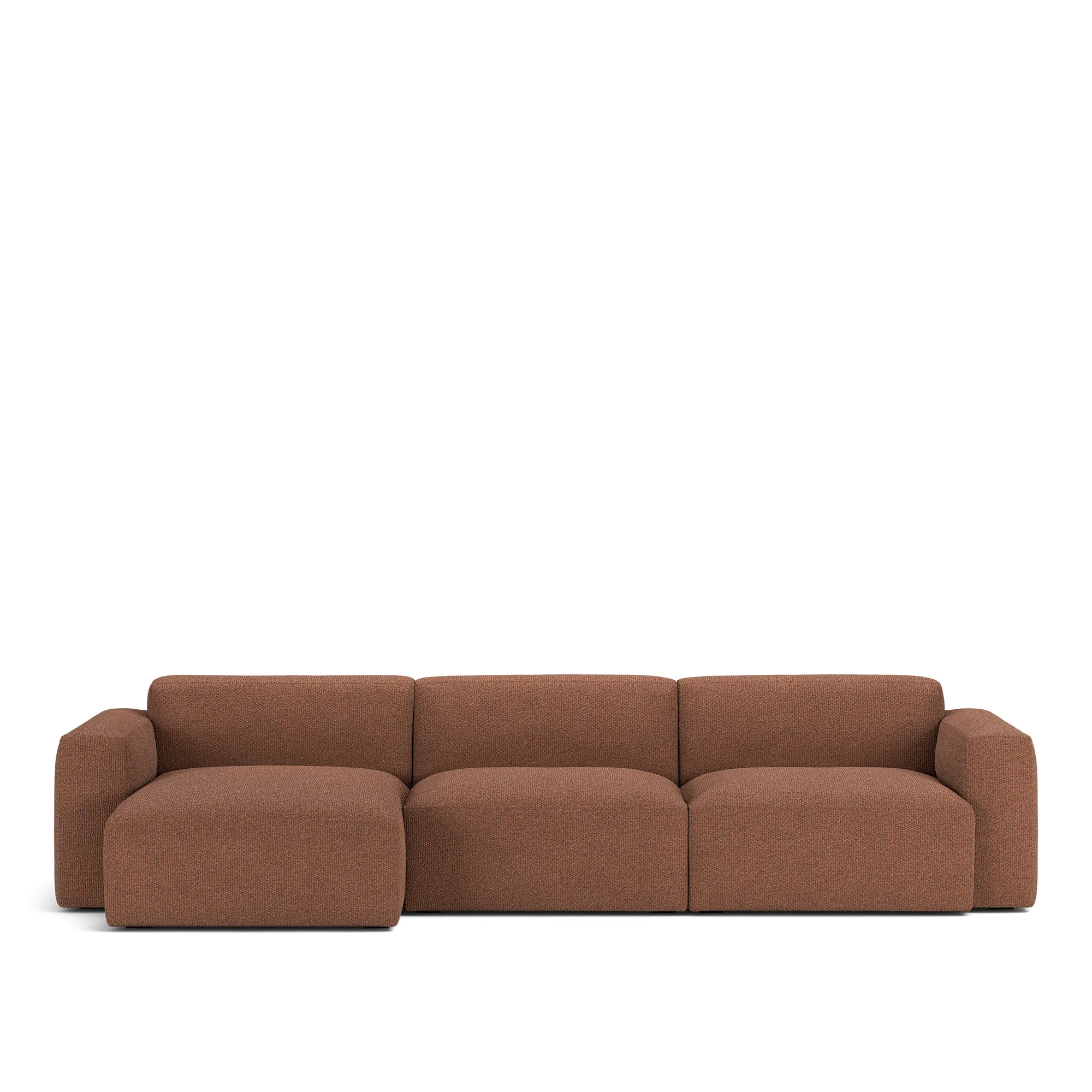 Brick 3-Seater Chaise Lounge Left - 1