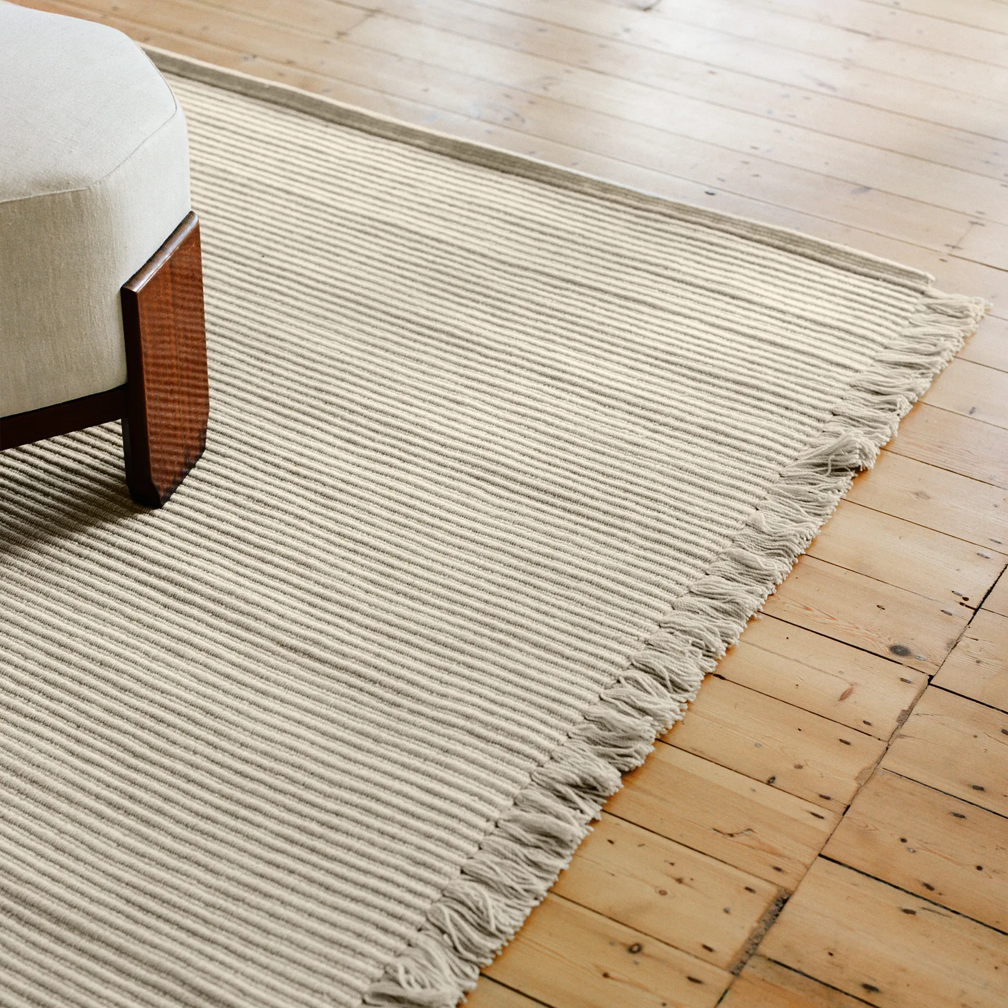 Contour Warm White Wool Rug - 4