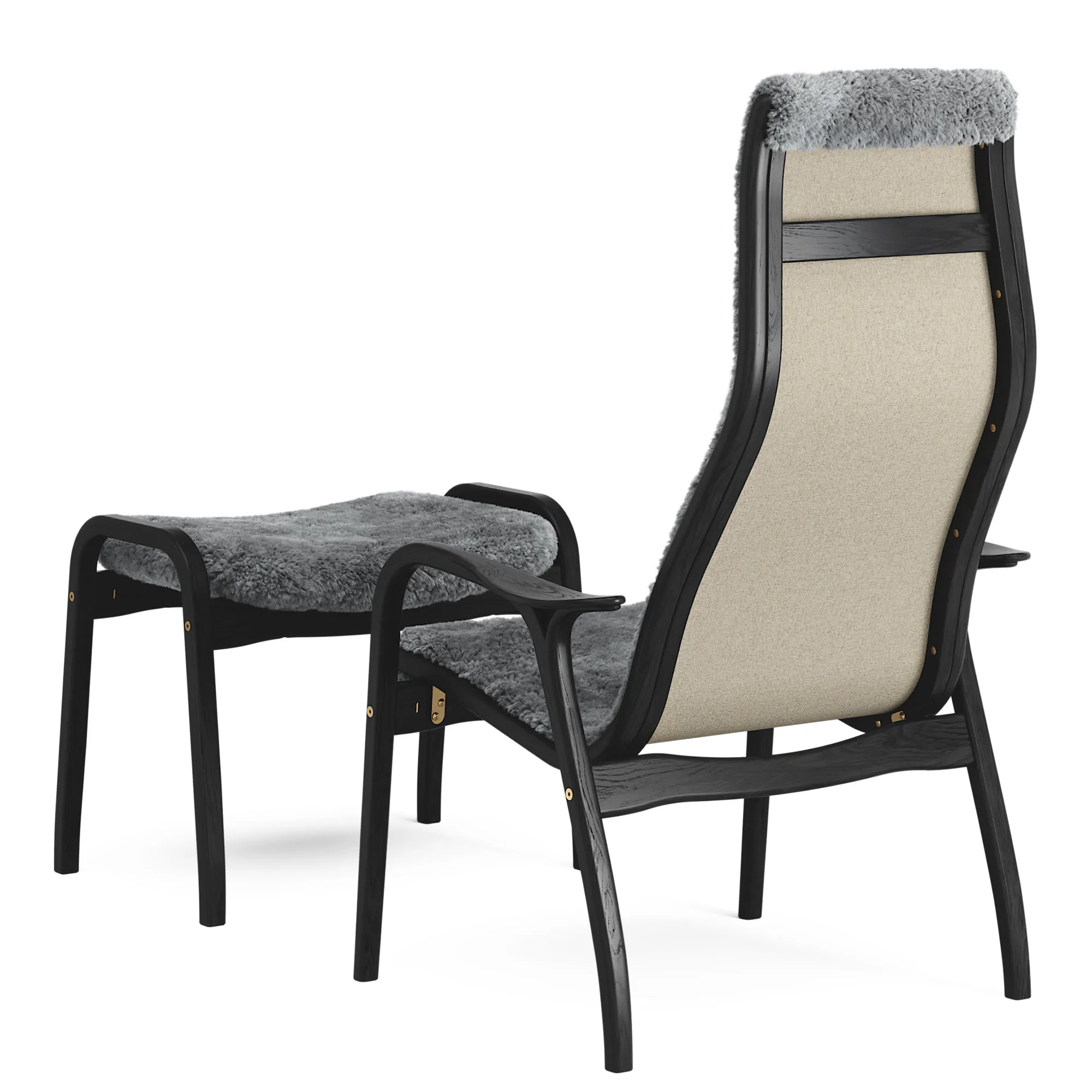 Lamino armchair and footstool - 3