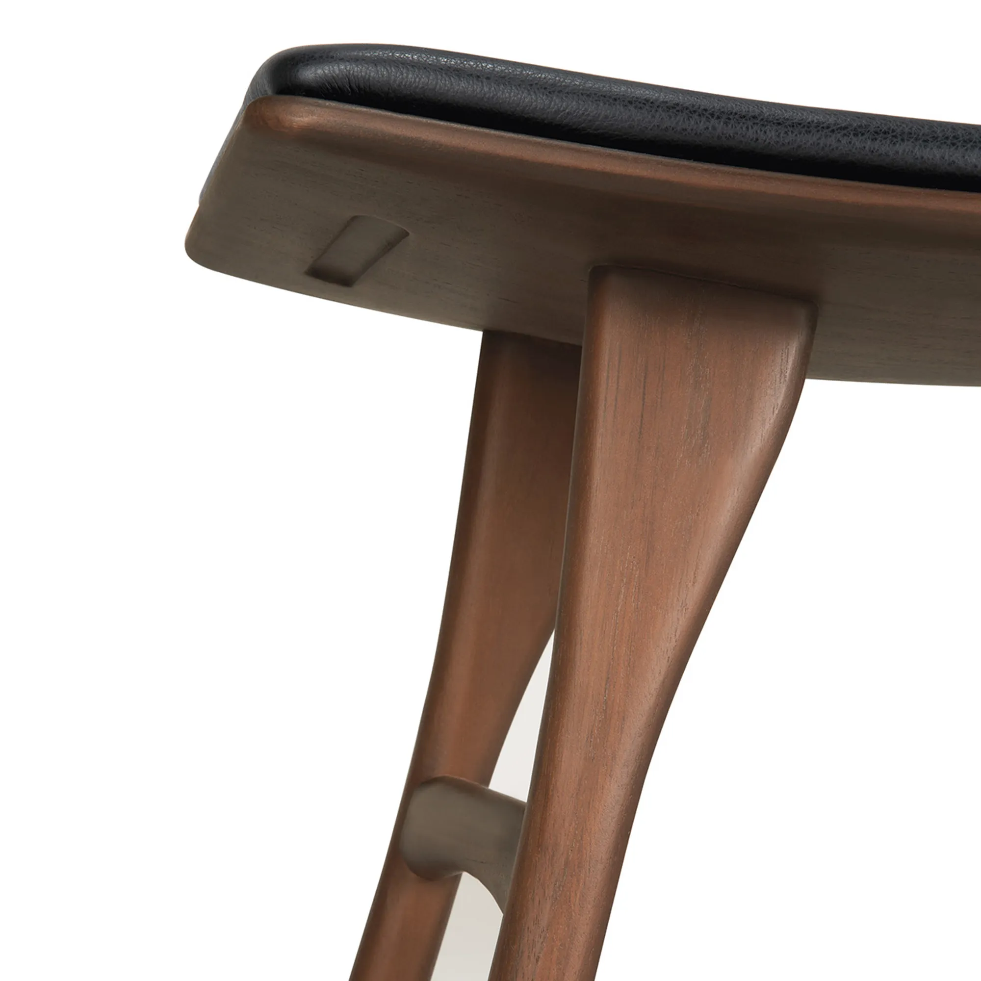 Osso Stool Teak Brown - Upholstered - 3