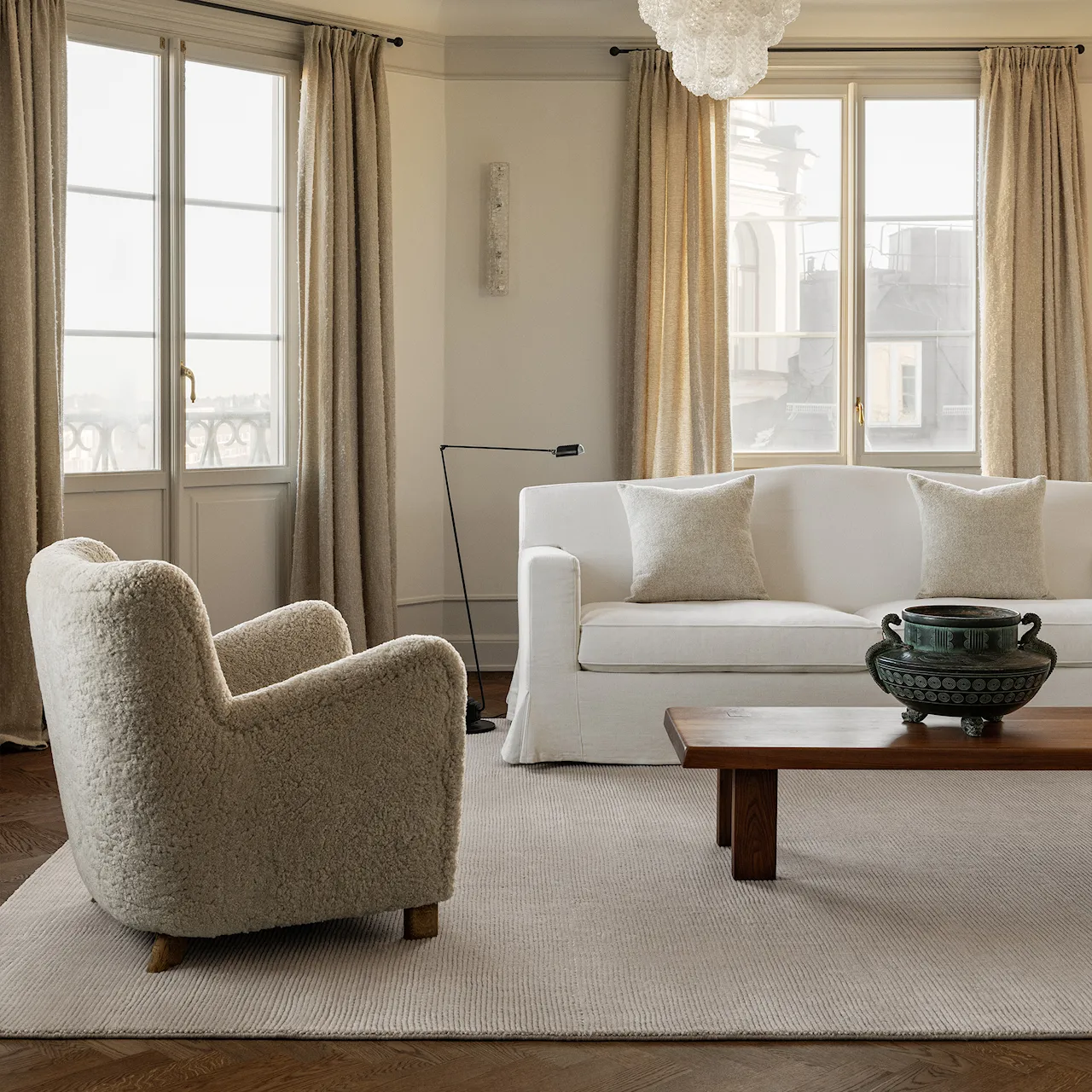 Park Oatmeal Wool Rug