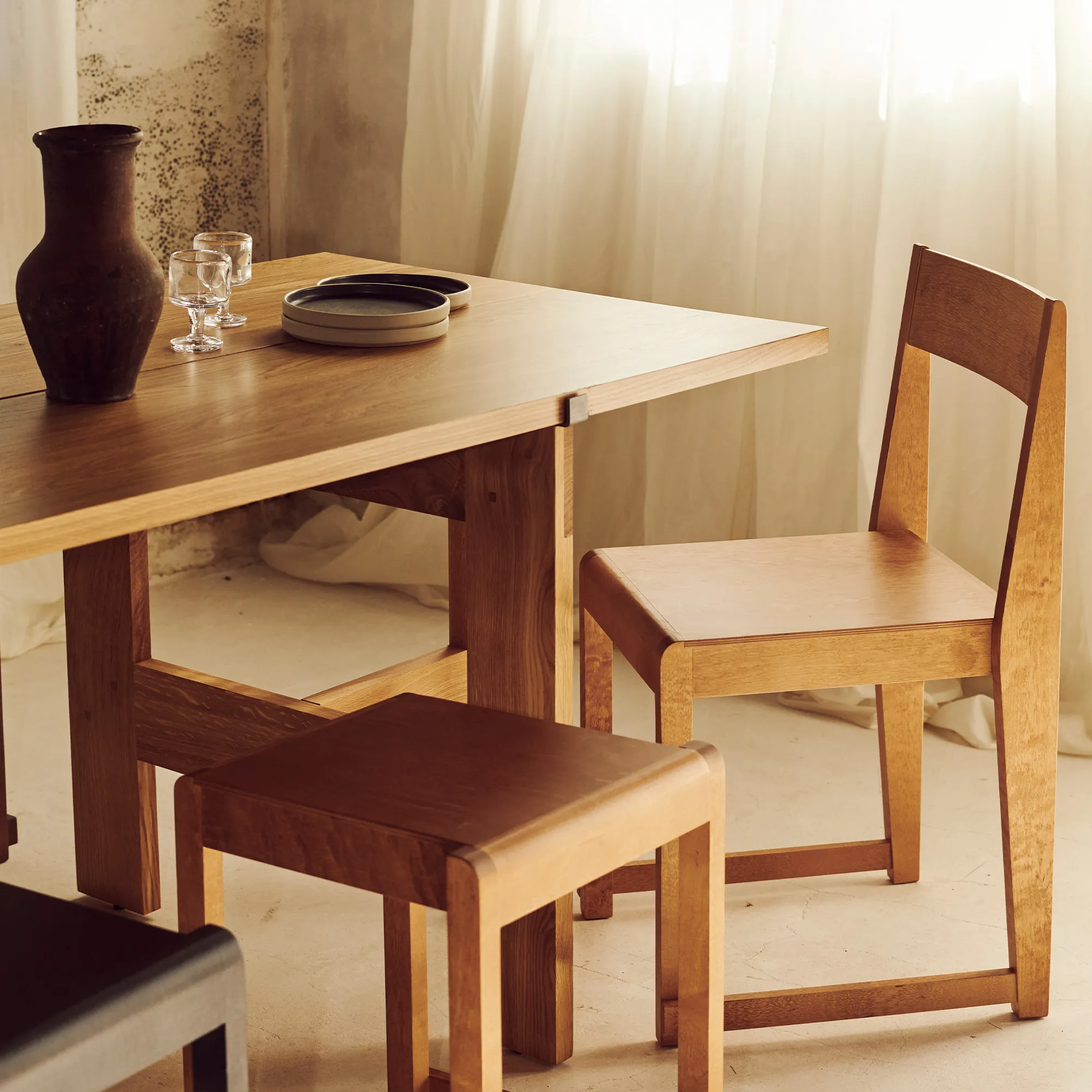Farmhouse Trestle Planks eettafel - 9