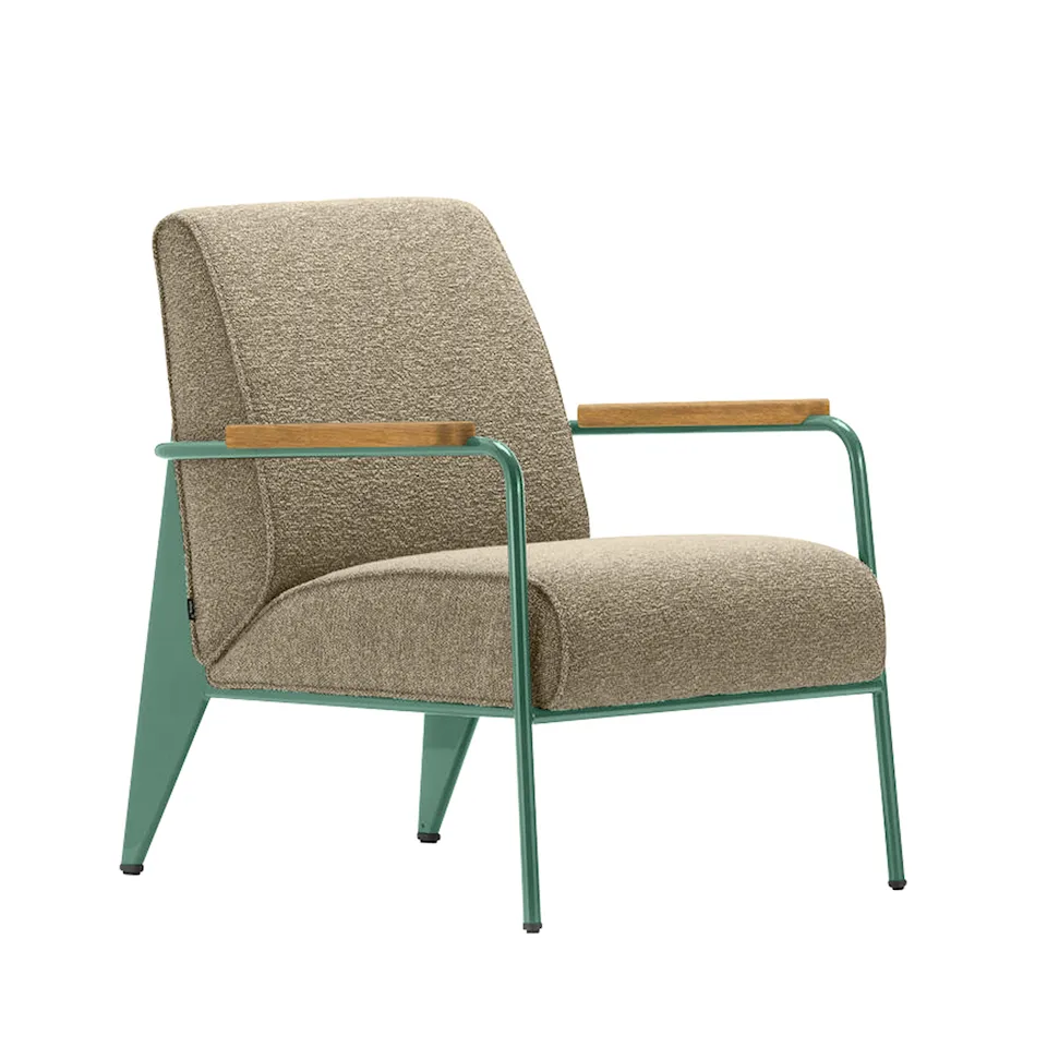 Fauteuil de Salon nojatuoli Prouvé Blé Vert