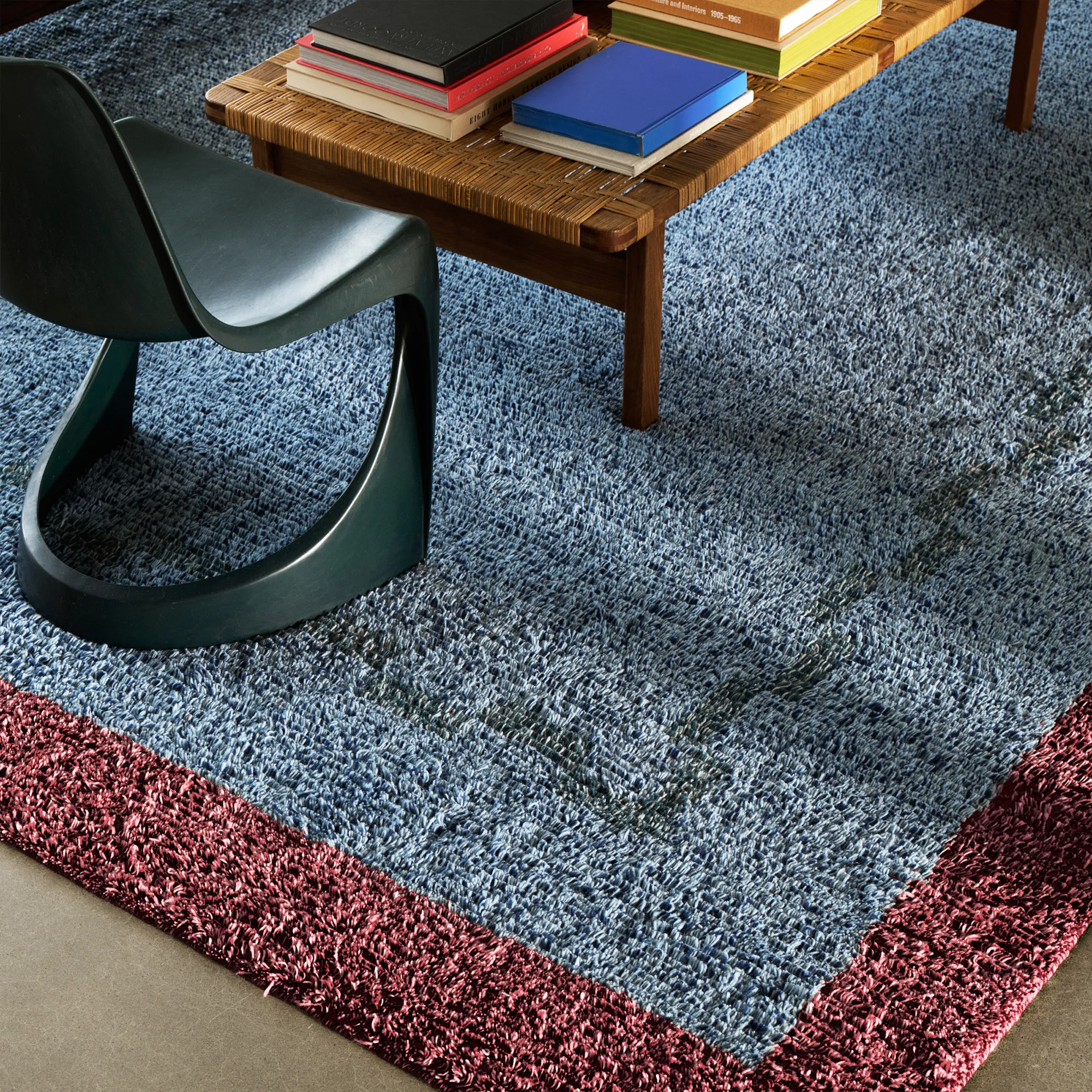 Ryya 01 Blue Rya Rug - 3