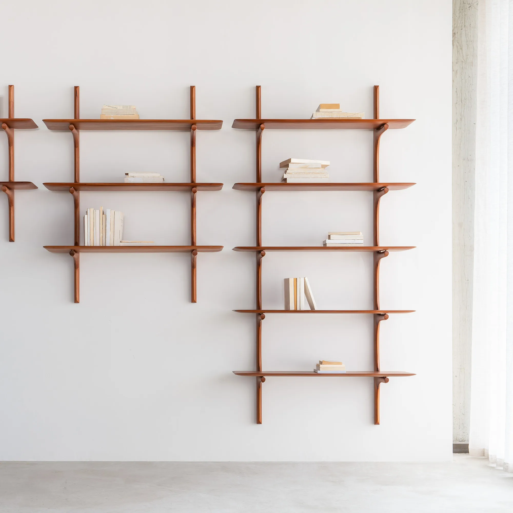 PI Wall Shelf Mahogany - 10